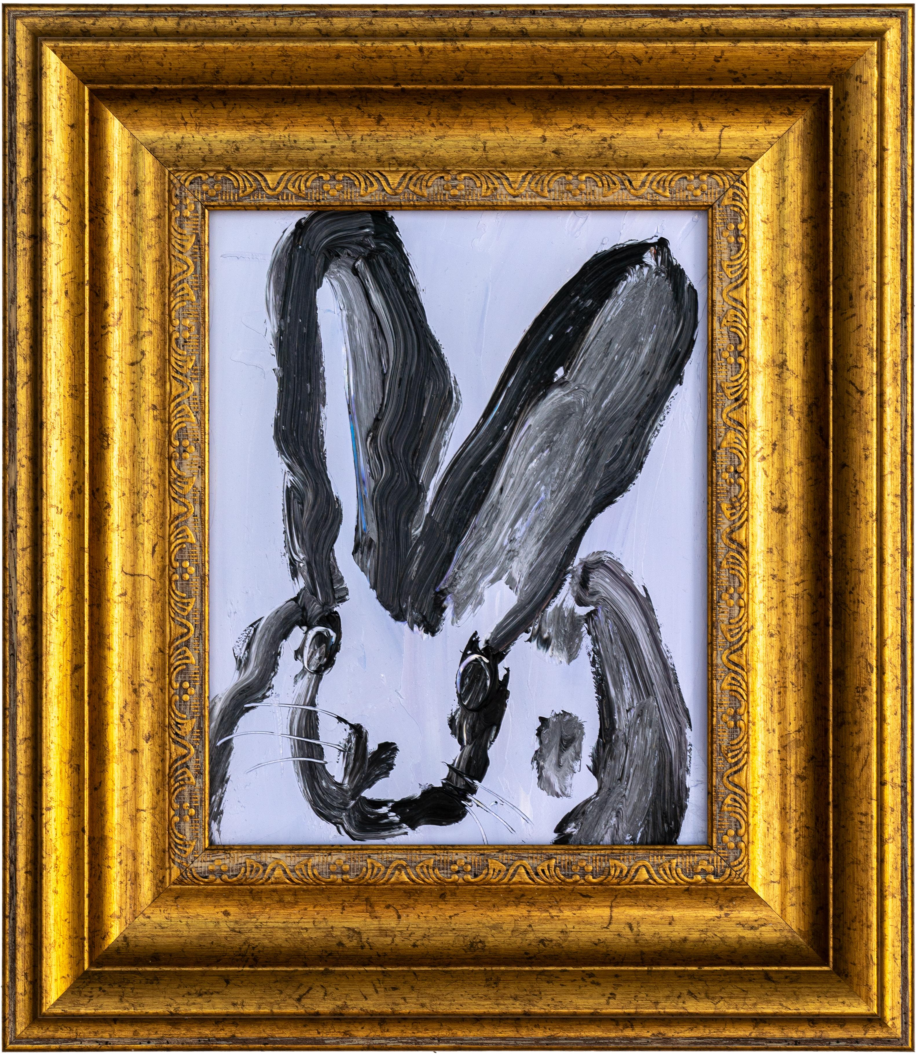Artist:  Slonem, Hunt
Title: Pale Blue Pose
Date:  2024
Medium:  Oil on Wood
Unframed Dimensions:  10" x 8"
Framed Dimensions:  16" x 14"
Signature:  Signed Verso
Edition:  Unique