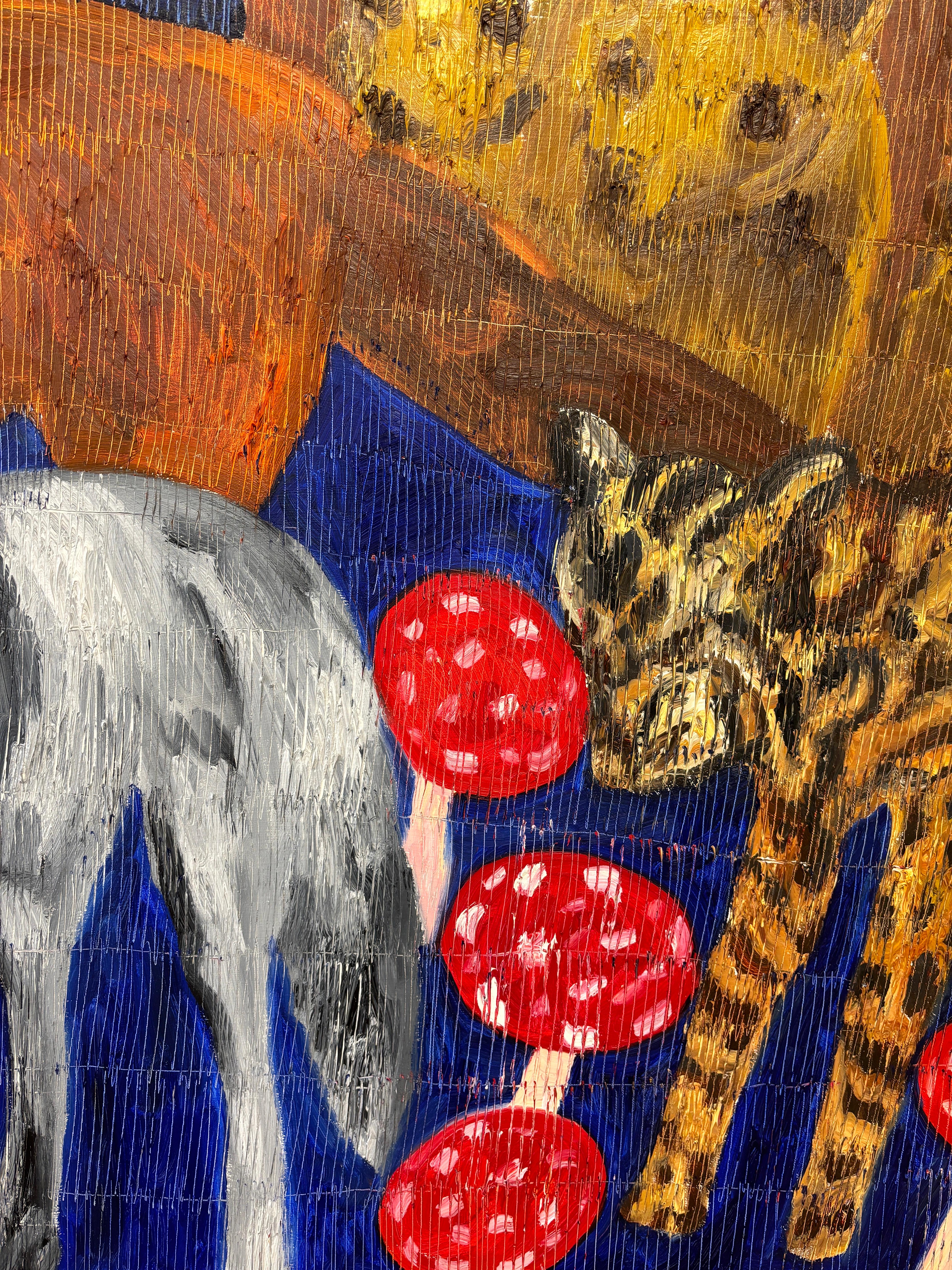 Montre de nuit Panacea - Marron Animal Painting par Hunt Slonem