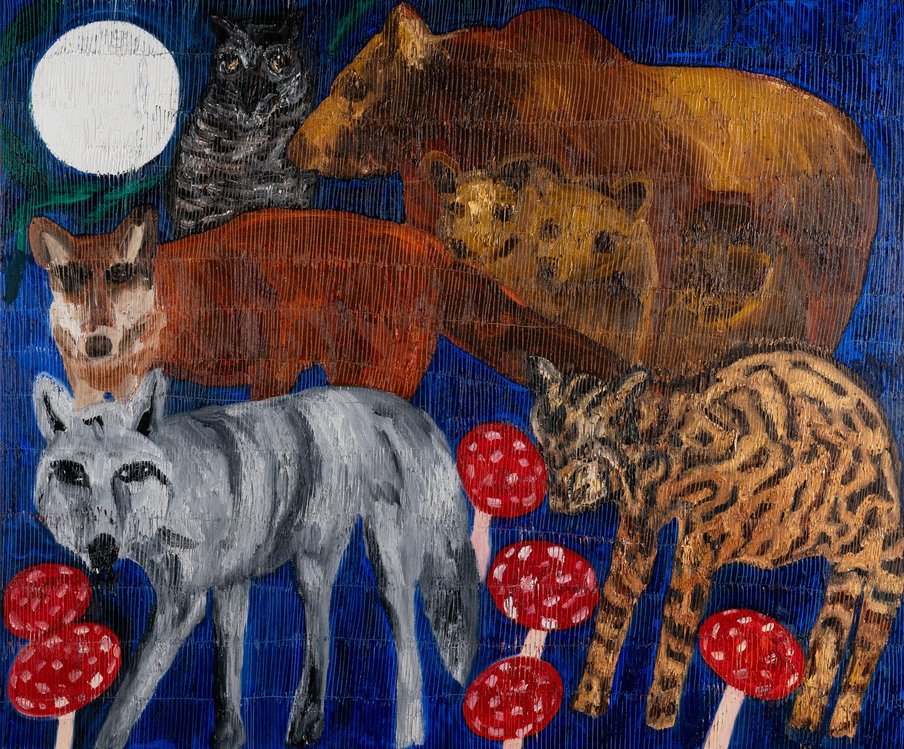 Montre de nuit Panacea - Painting de Hunt Slonem