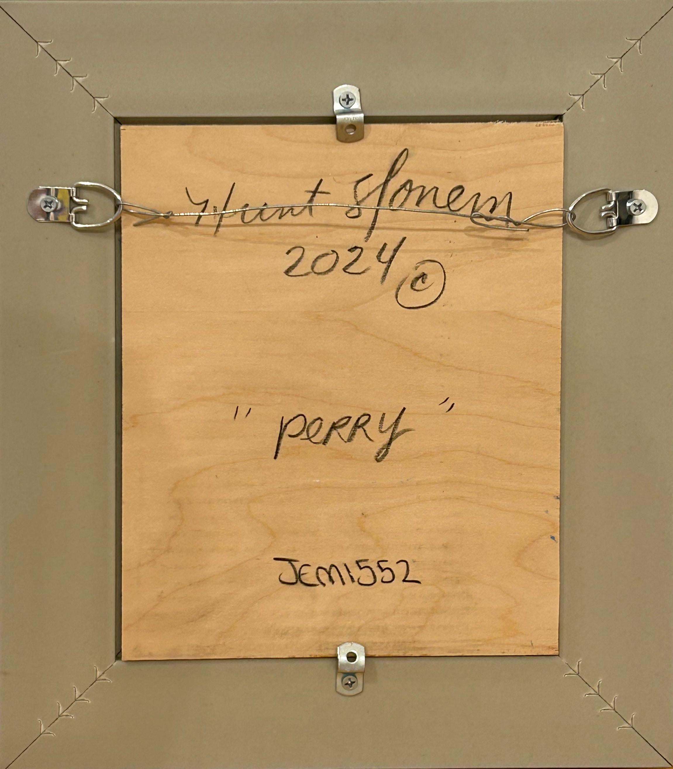 Artist:  Slonem, Hunt
Title:  Perry
Date:  2024
Medium:  Oil on wood
Unframed Dimensions:  10