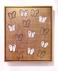 Hunt Slonem "Pink Ascension" Butterflies