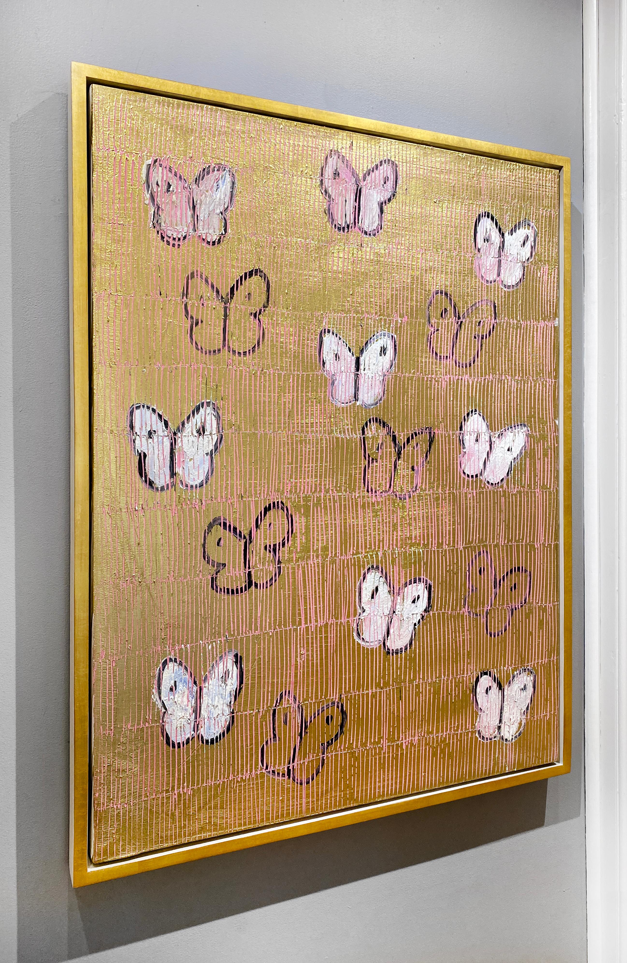 Pink Ascension - Brown Animal Painting by Hunt Slonem
