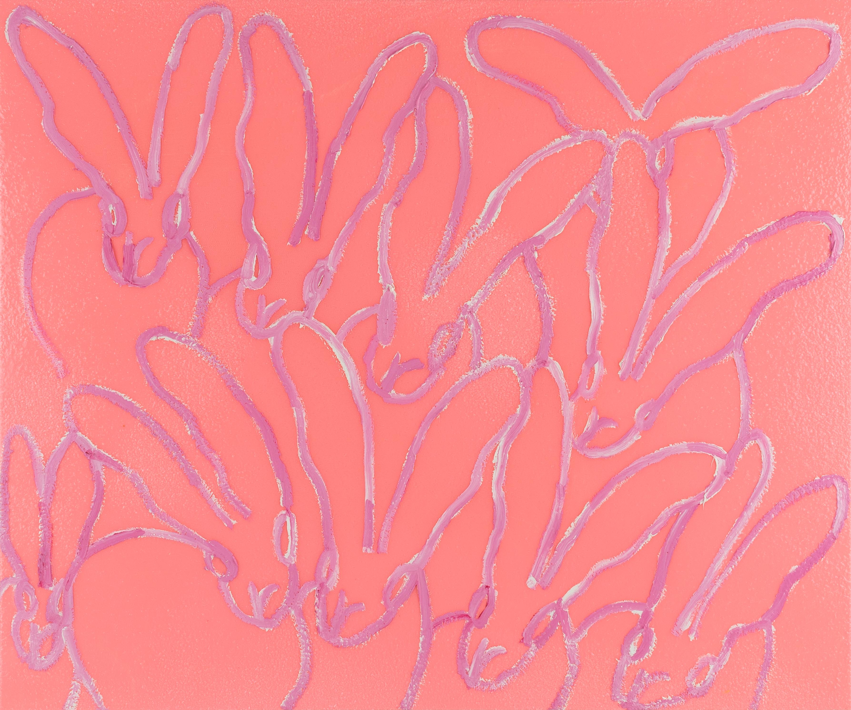 Hunt Slonem Animal Painting - Pink Audrey