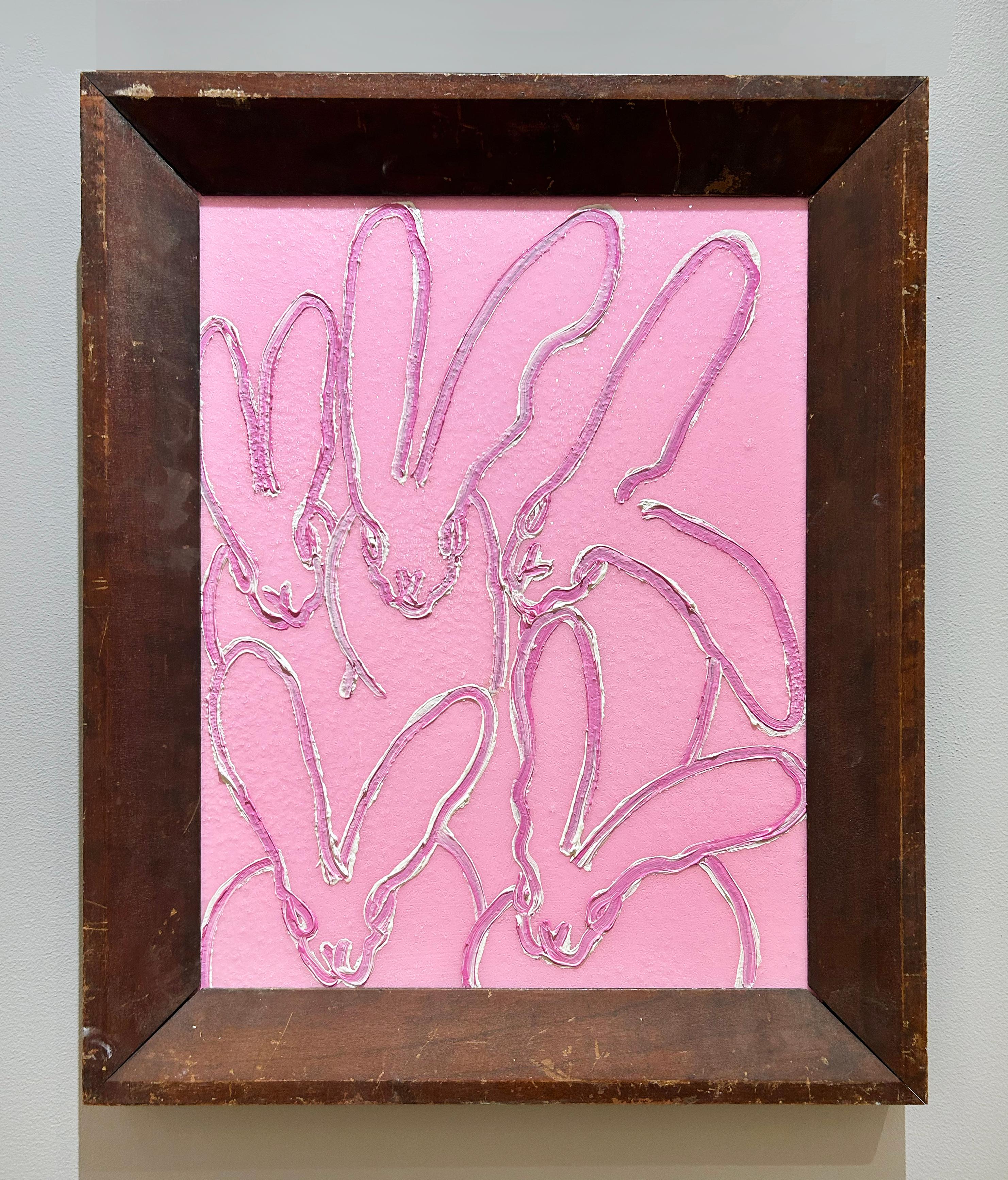 Pink Diamonds - Painting by Hunt Slonem