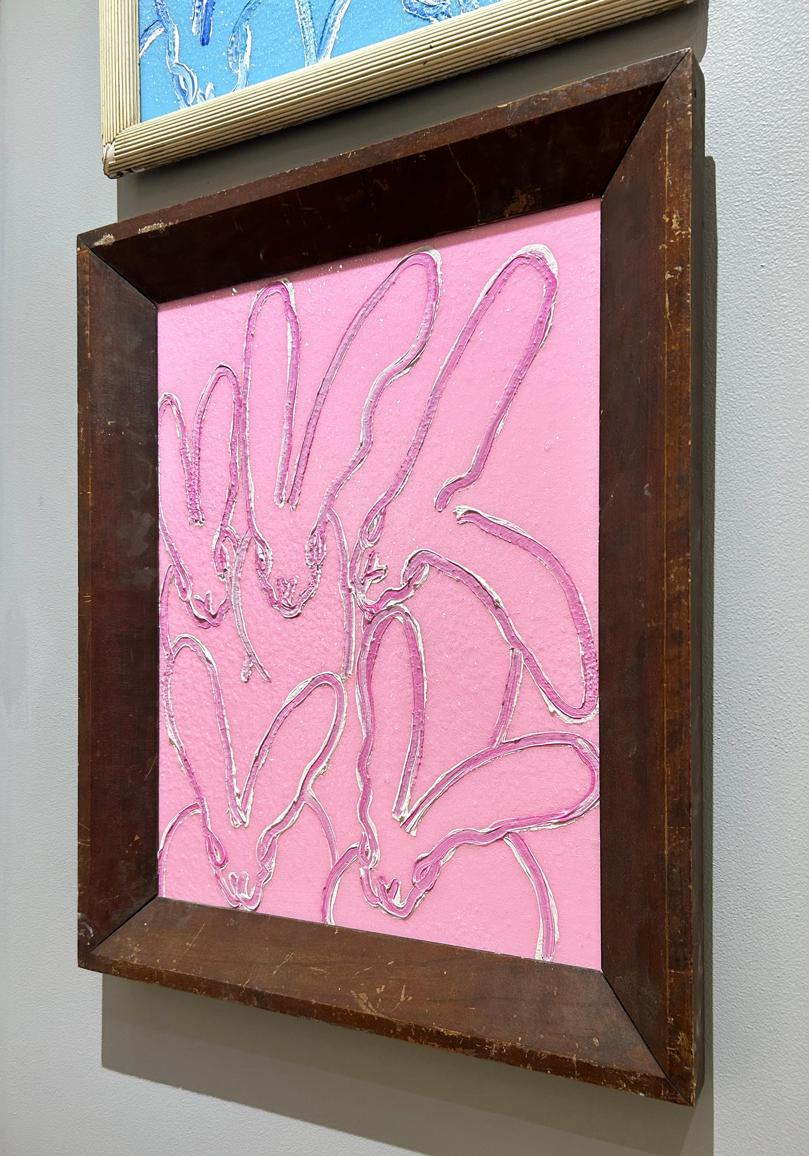 Pink Diamonds - Contemporary Painting by Hunt Slonem