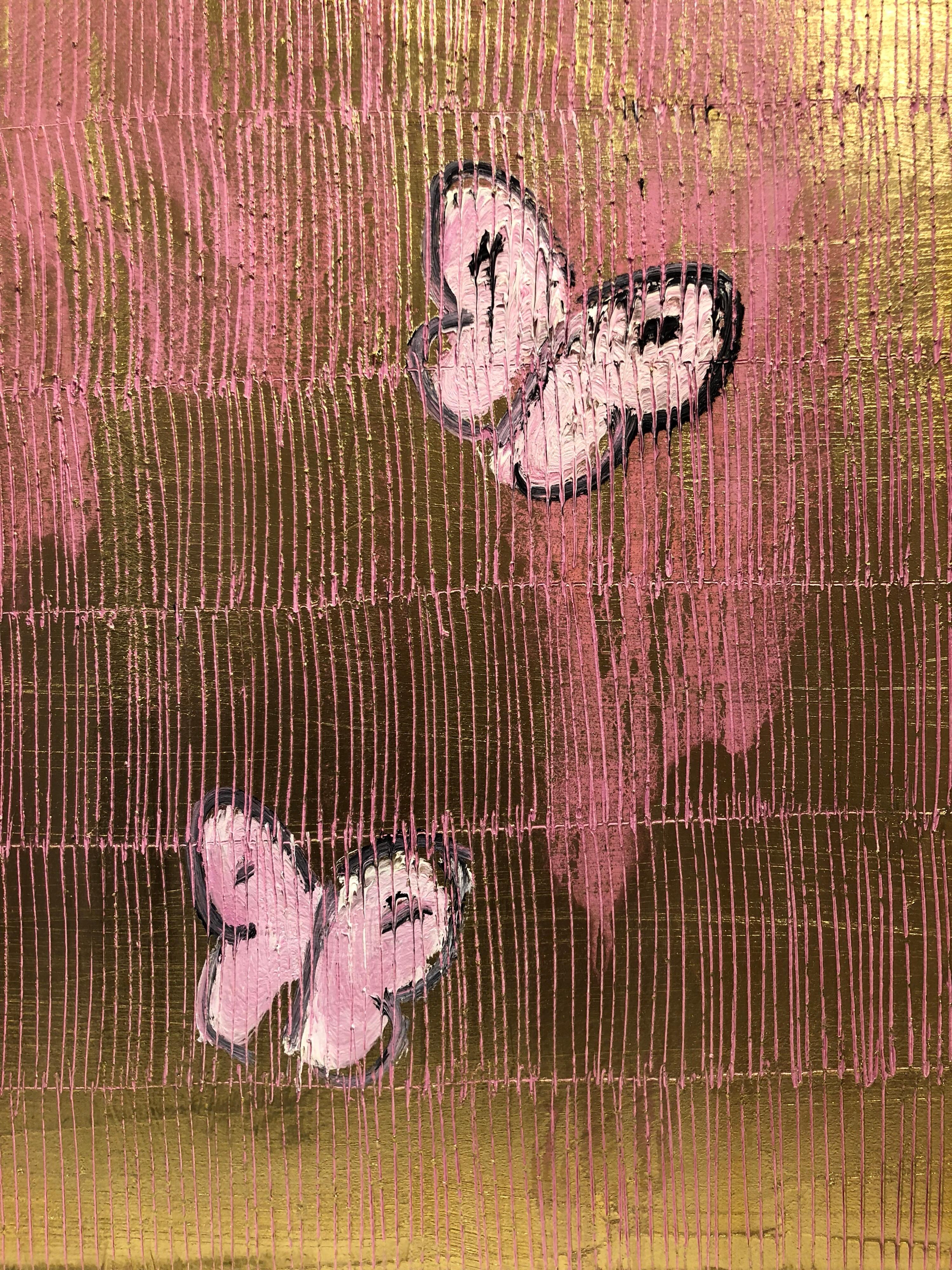 Pink & Gold Butterflies 1