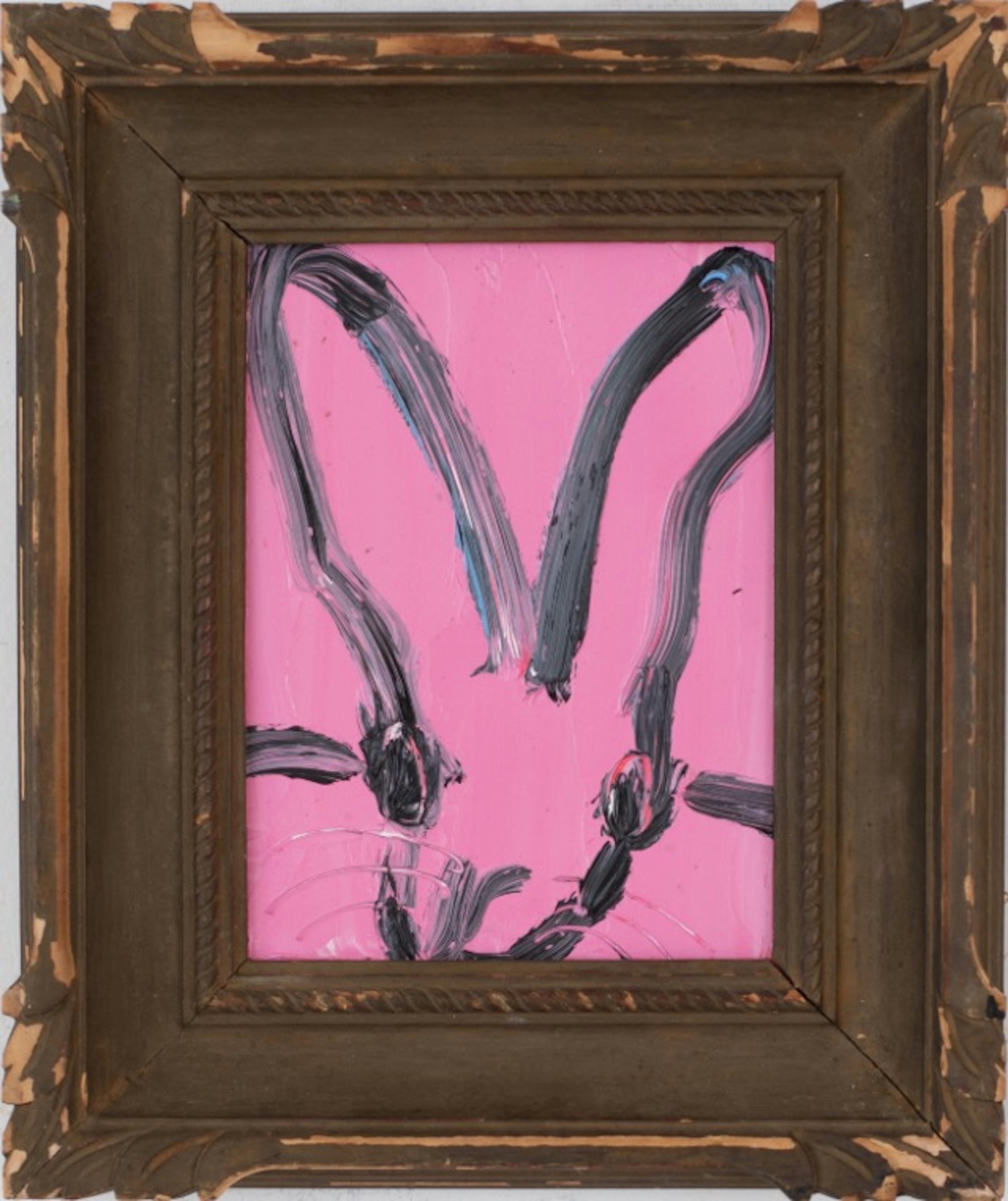 Hunt Slonem Animal Painting - Pink Single (EA01960)