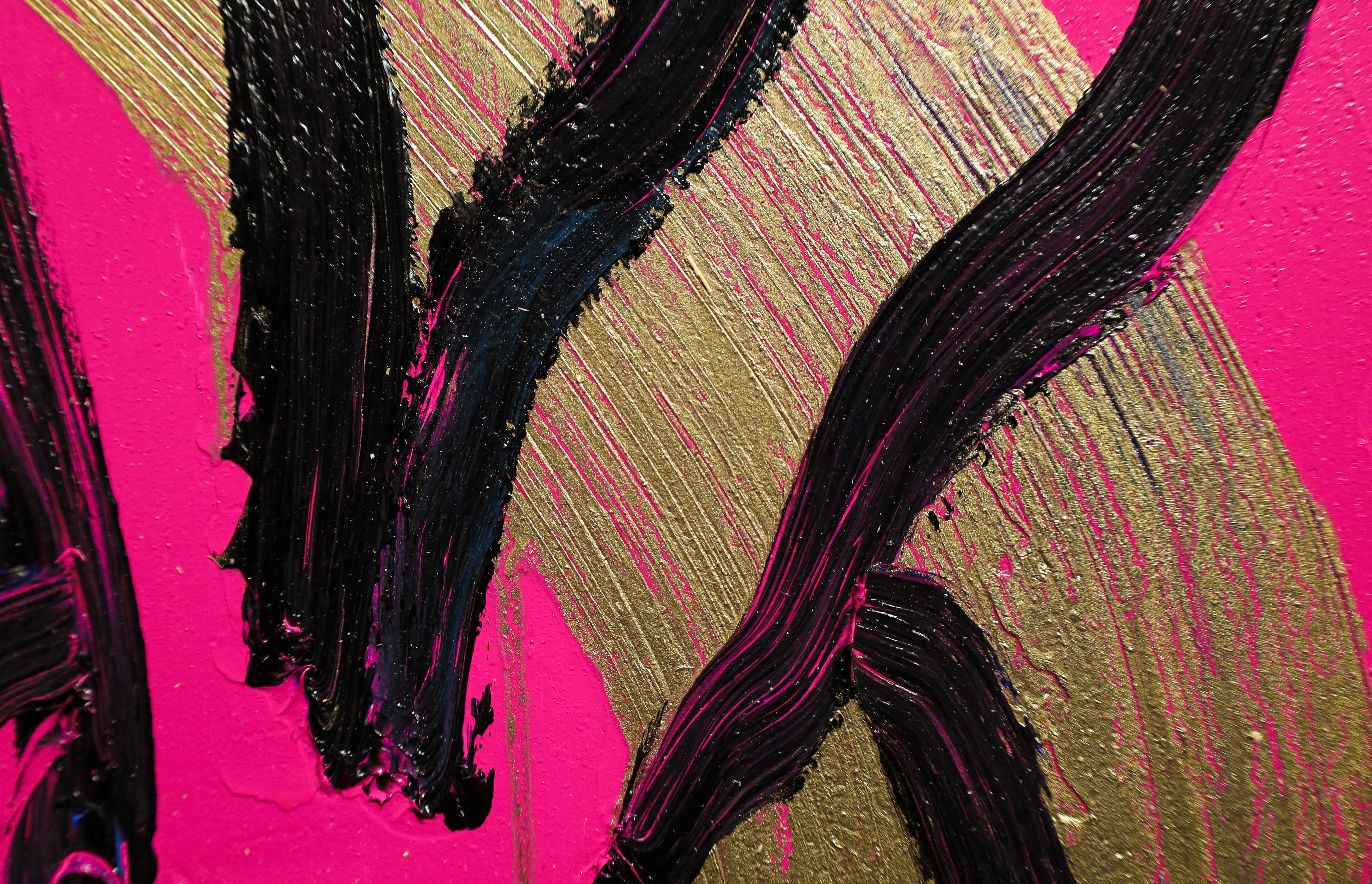 'Giovedì rosa' Quadro unico - Animal Painting Marrone di Hunt Slonem