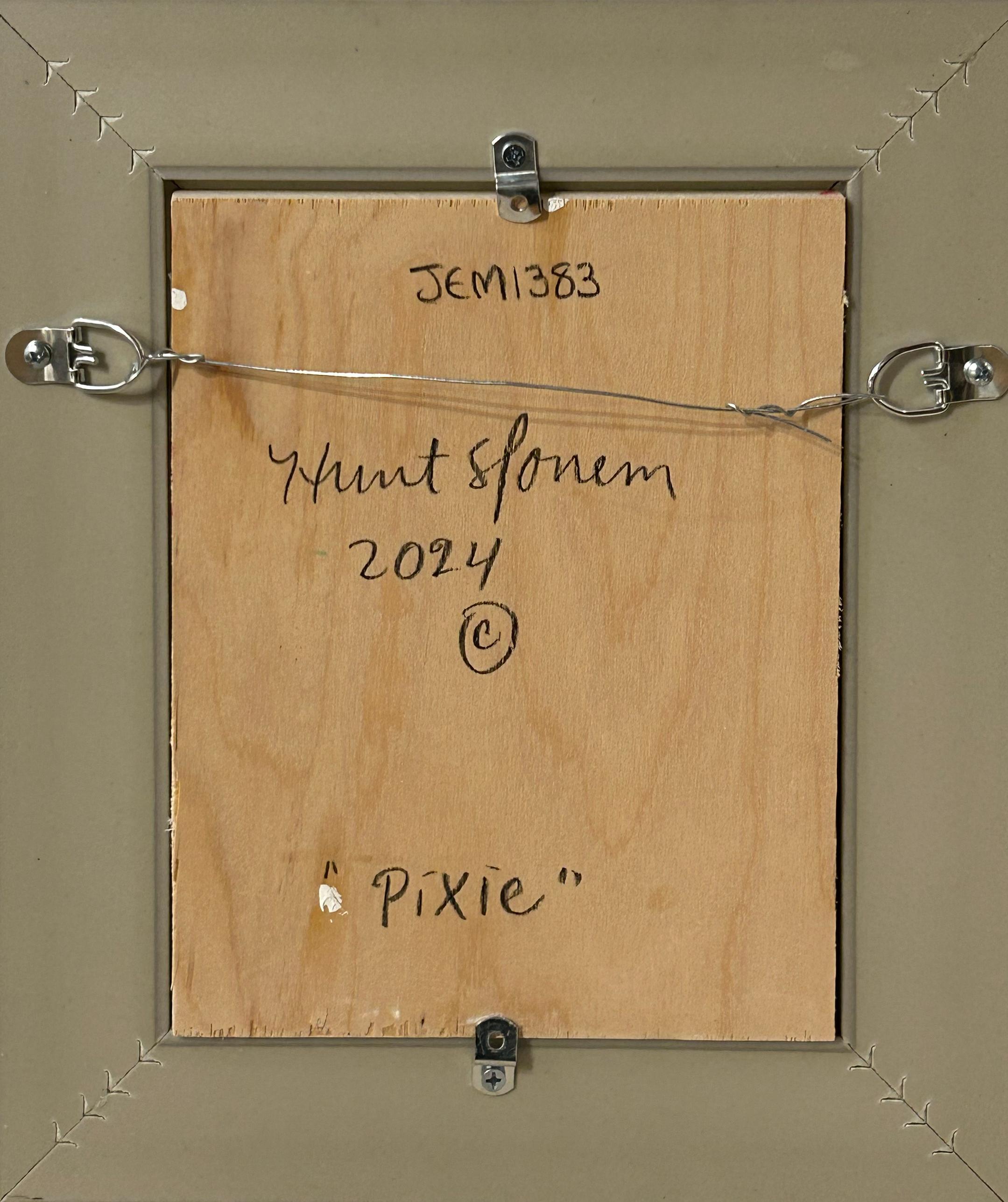 Artist:  Slonem, Hunt
Title: Pixie
Date:  2024
Medium:  Oil on Wood
Unframed Dimensions:  10