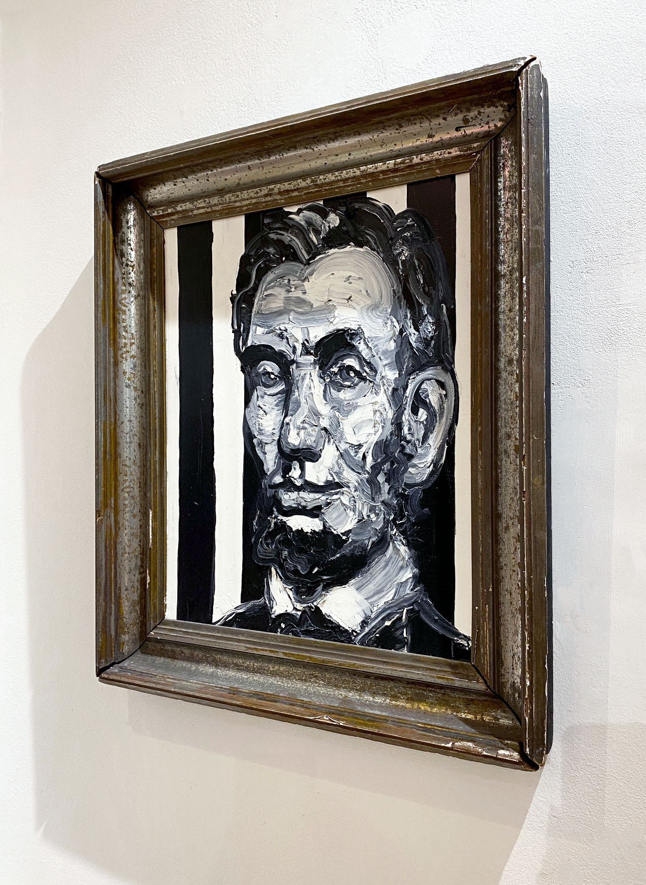 Pres Lincoln - Painting by Hunt Slonem