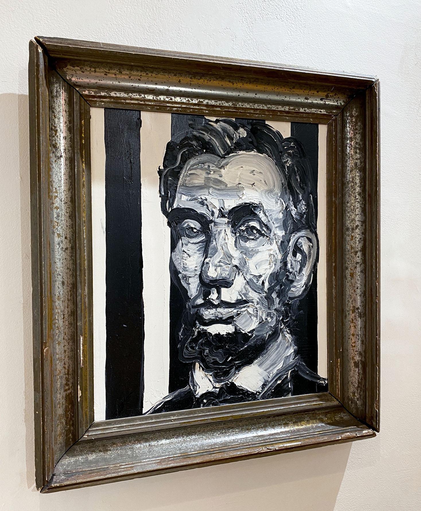 Pres Lincoln - Contemporary Painting by Hunt Slonem