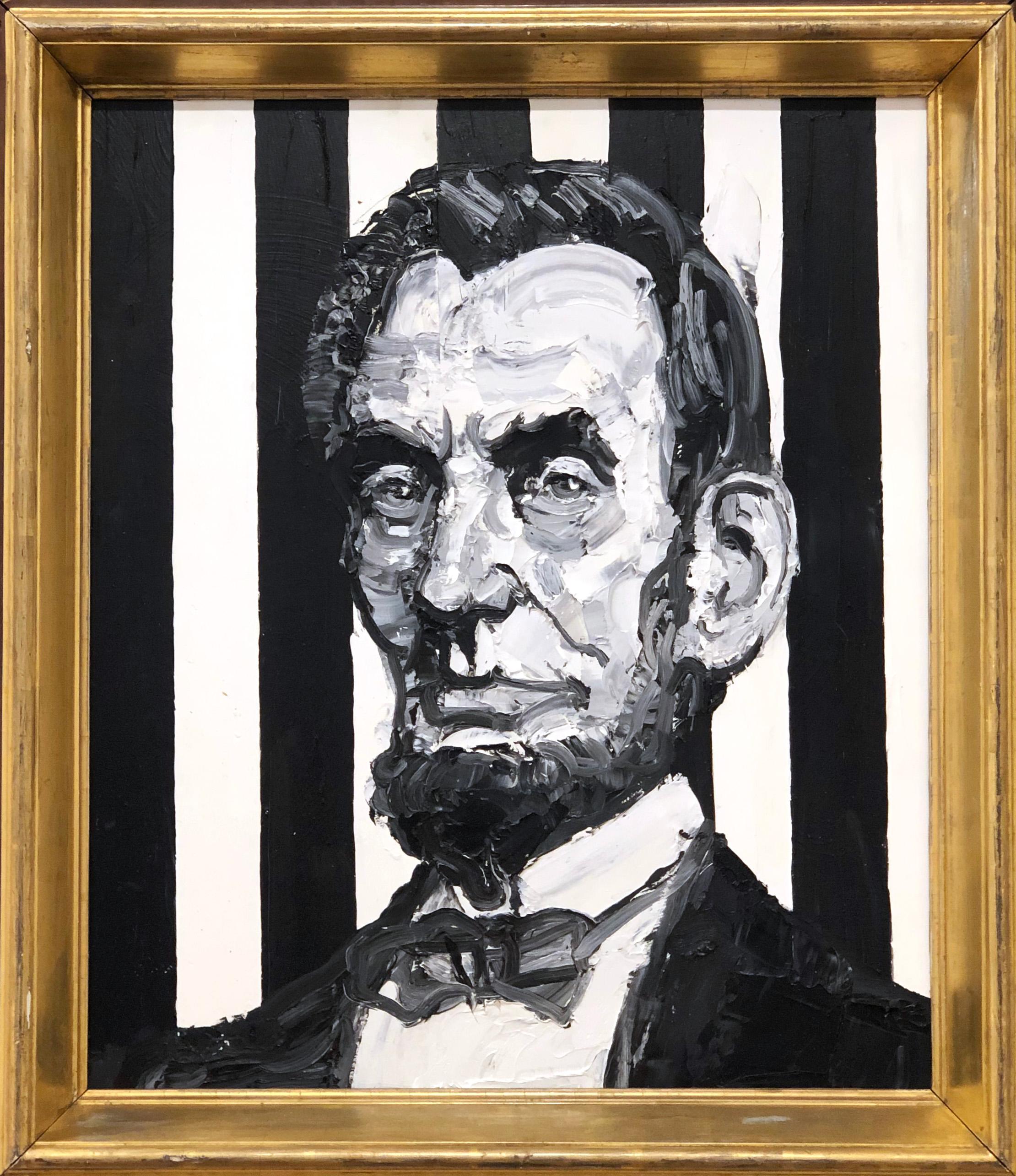 President Abraham Lincoln - Painting by Hunt Slonem