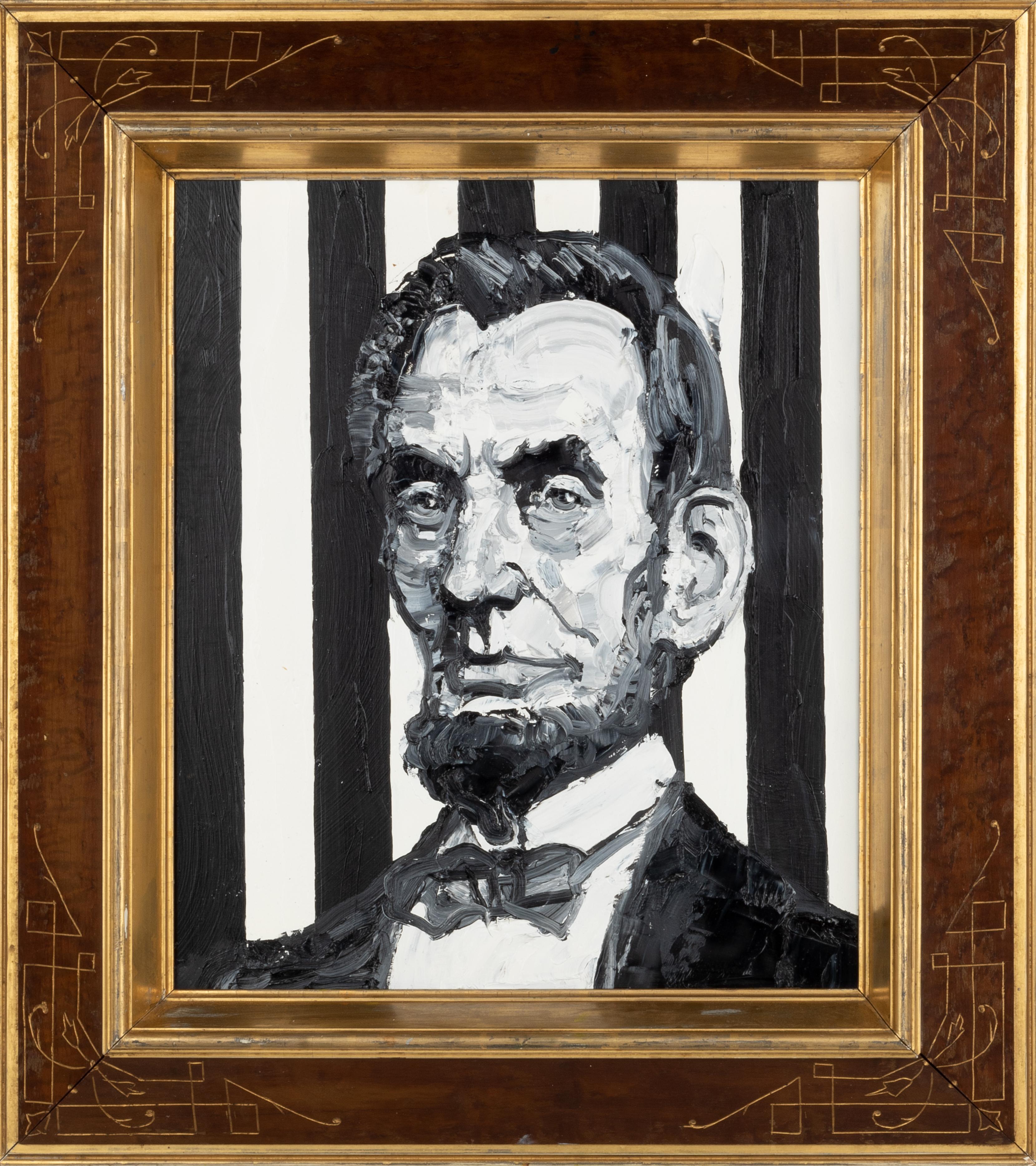 Hunt Slonem Animal Painting - President Abraham Lincoln