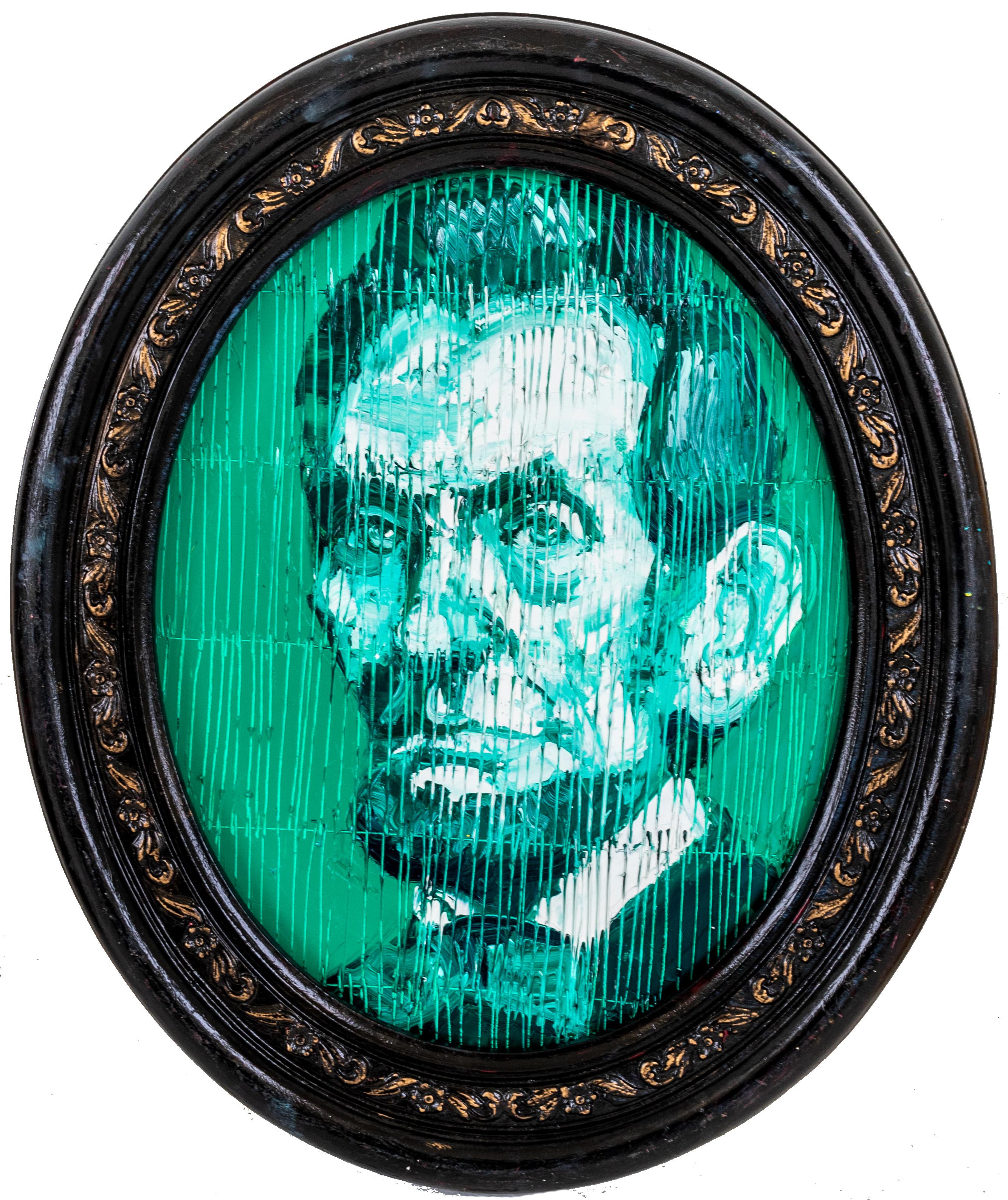 President Lincoln - Painting by Hunt Slonem