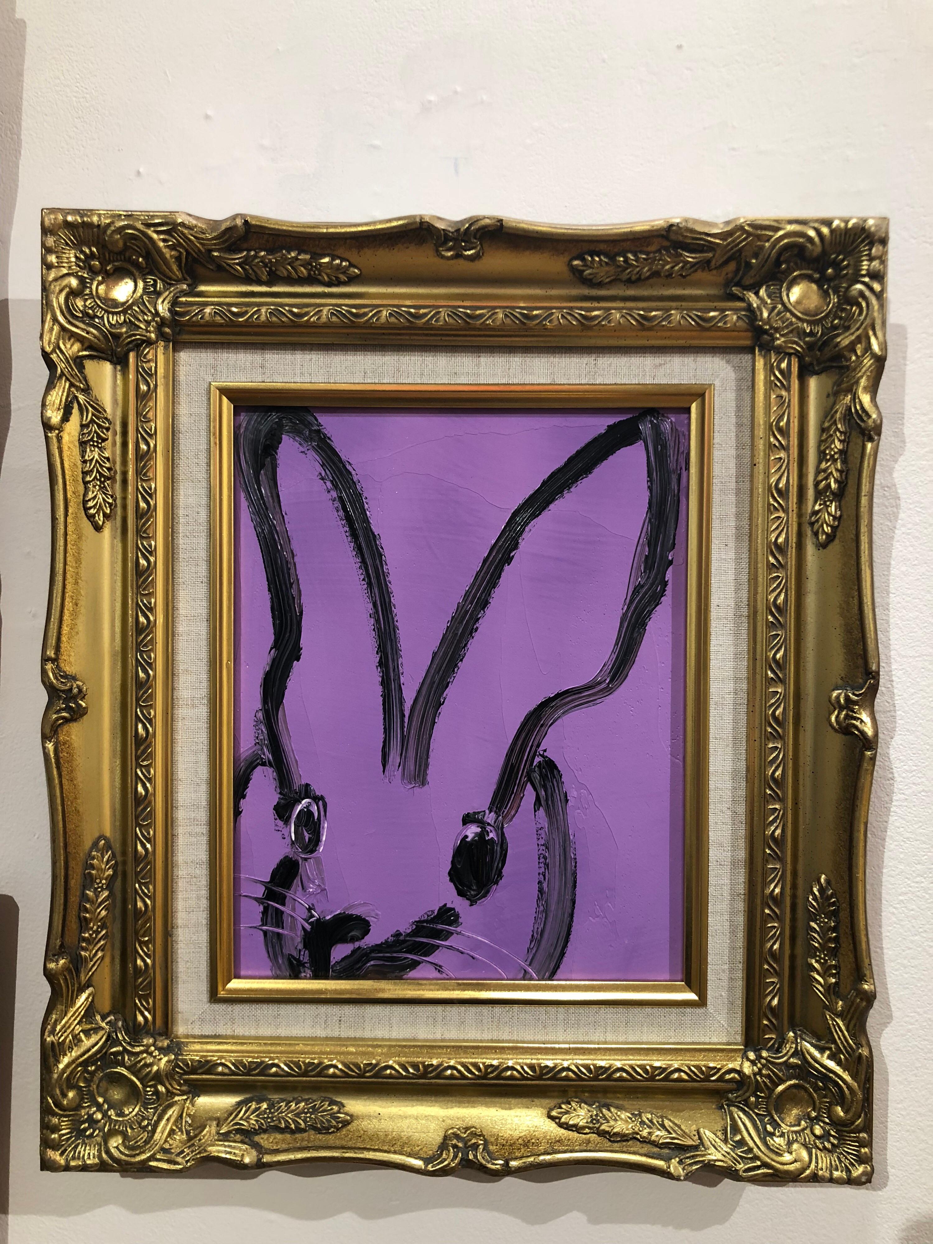 Artist:  Slonem, Hunt
Title:  Purple Bunny
Date:  2018
Medium:  Oil on panel
Framed Dimensions:  10