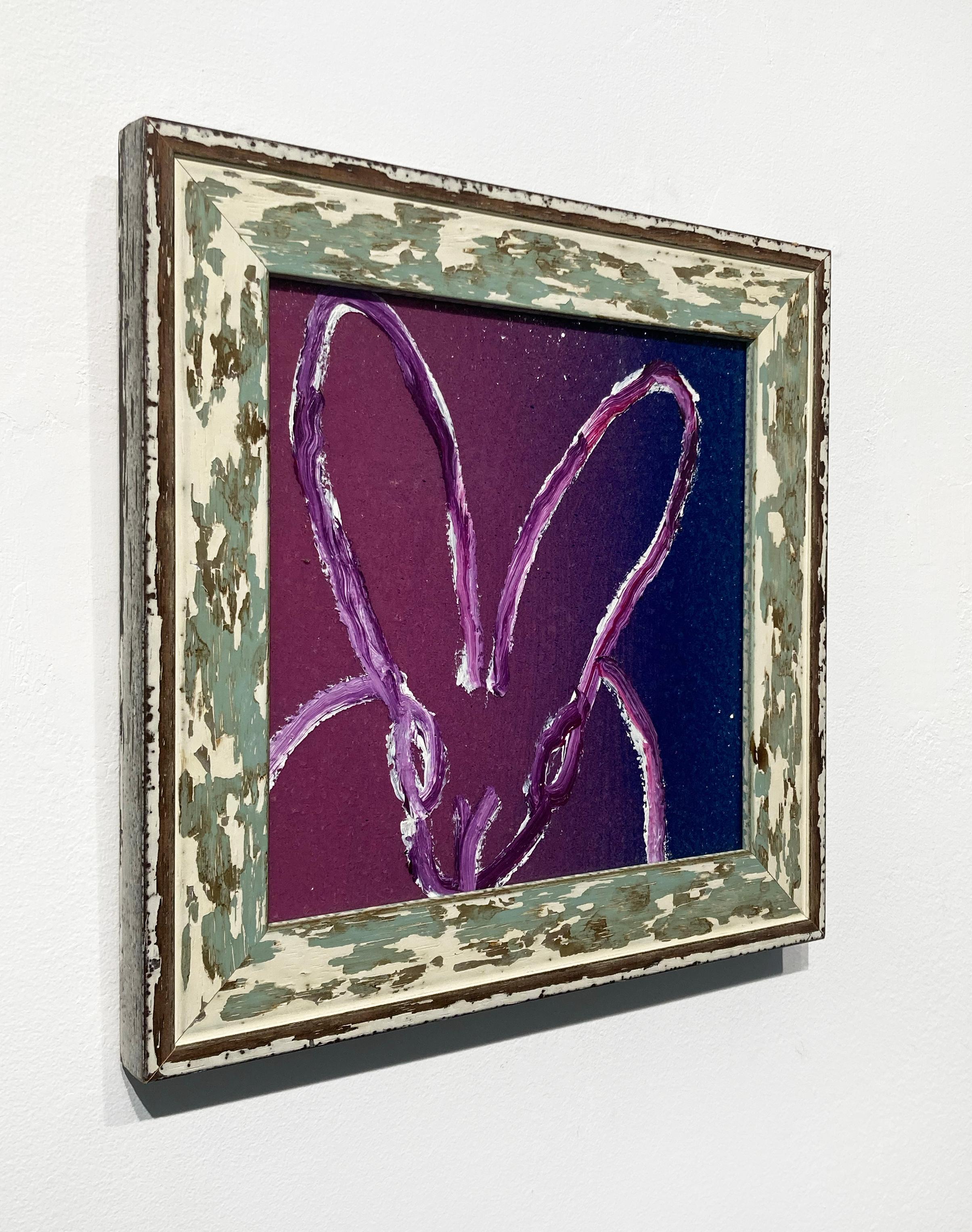 Purple Hombre - Contemporary Painting by Hunt Slonem