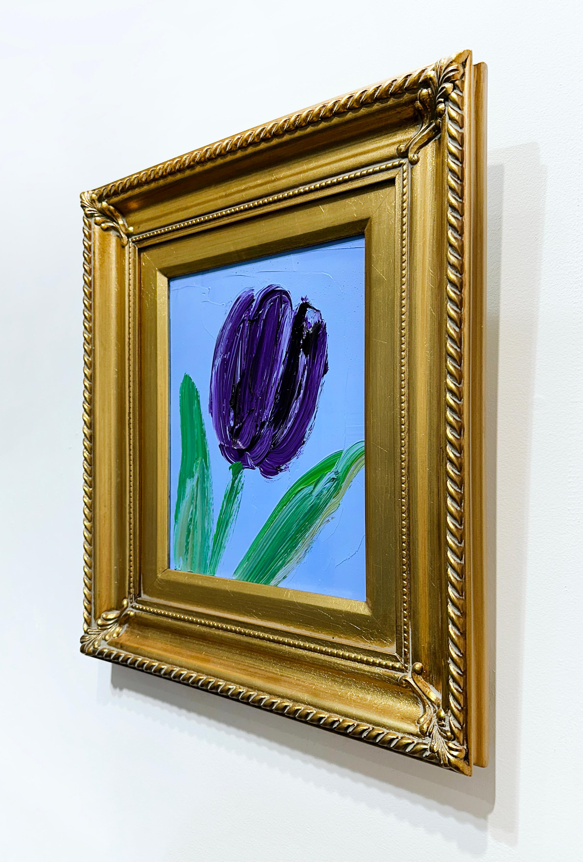 Artist:  Slonem, Hunt
Title: Purple Tulip
Date:  2023
Medium:  Oil on Panel
Unframed Dimensions:  10