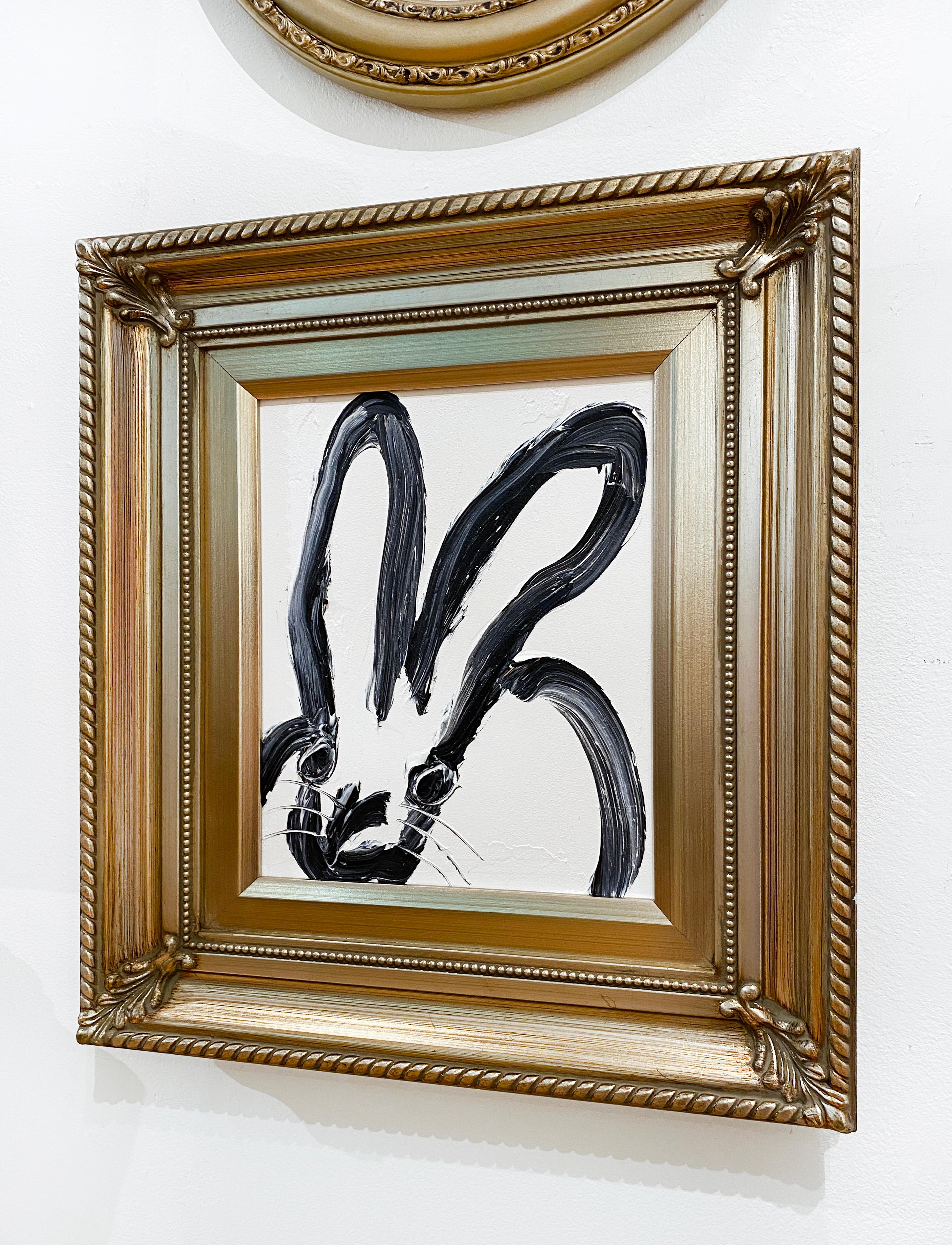 Rabbit Rabbit - Brown Animal Painting by Hunt Slonem