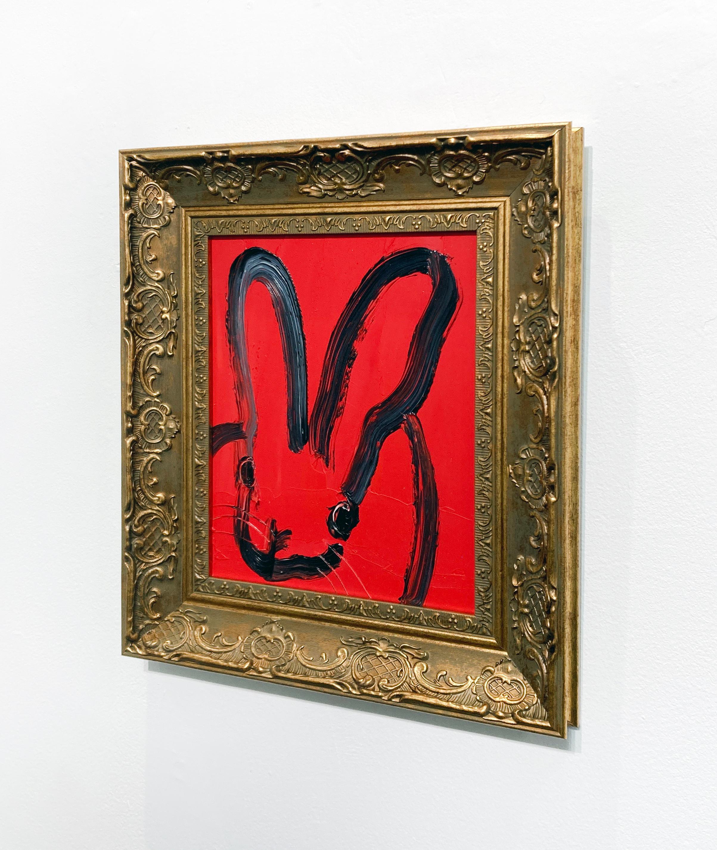 Artist:  Slonem, Hunt
Title:  Red Bunny
Date:  2025
Medium:  Oil on wood
Unframed Dimensions:  10