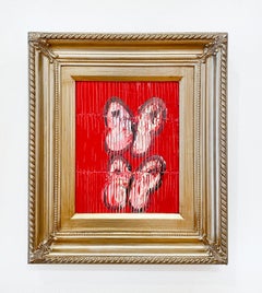 Hunt Slonem "Red Clover" Butterflies