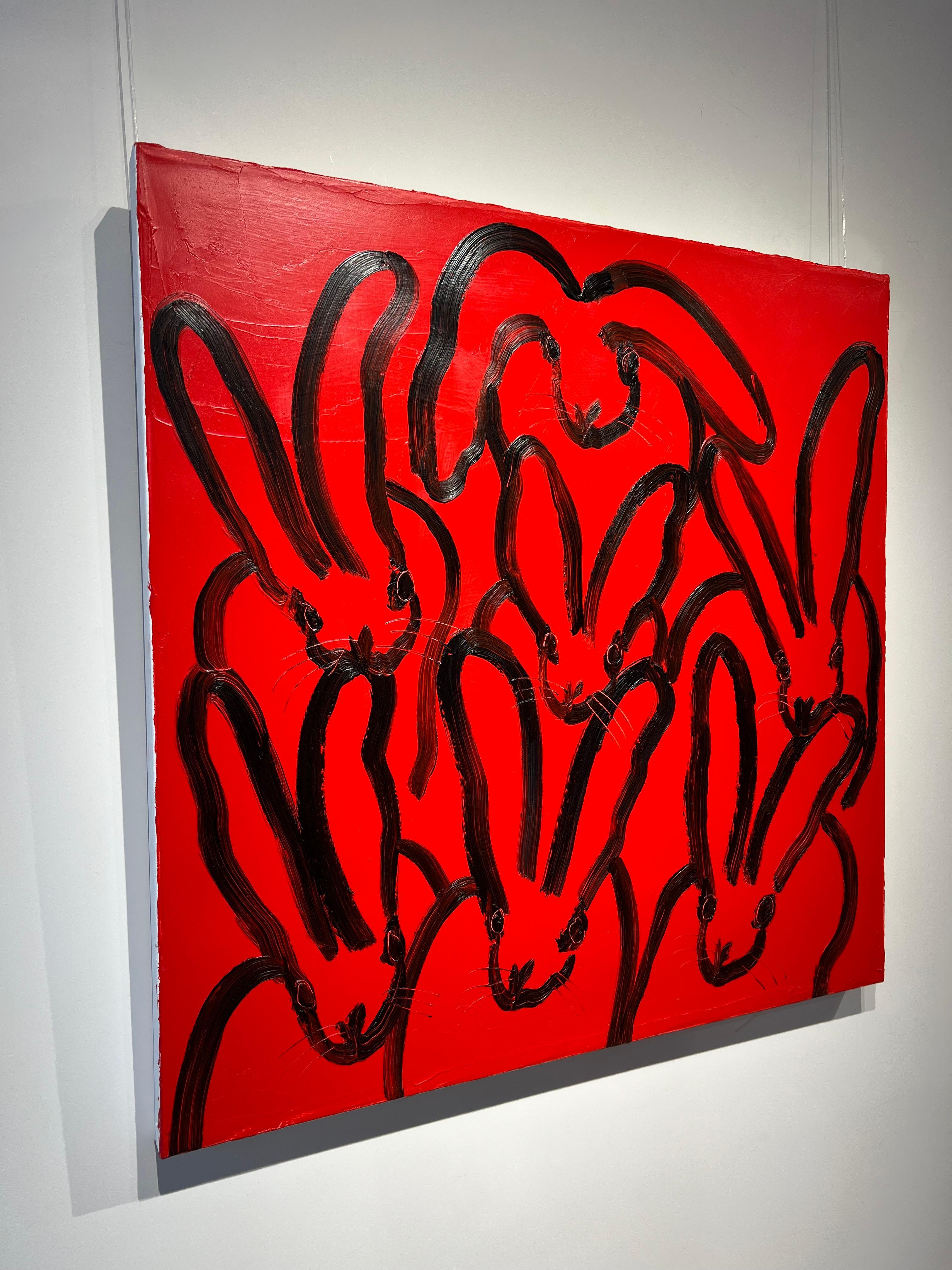 Red Hutch - Painting Postmoderno di Hunt Slonem