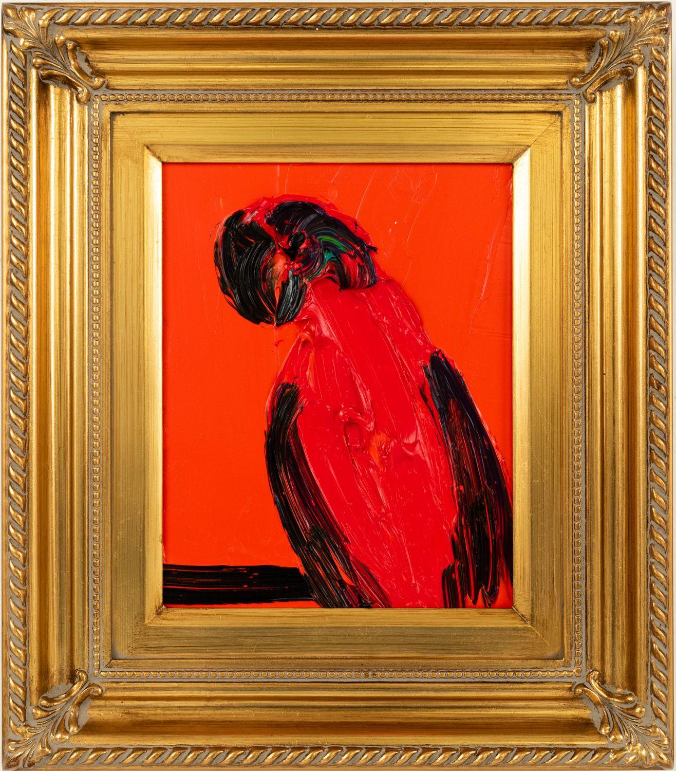 Hunt Slonem Animal Painting - Red Lorry 