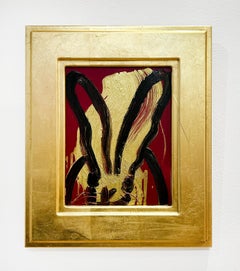 Hunt Slonem "Red Peace" Bunny