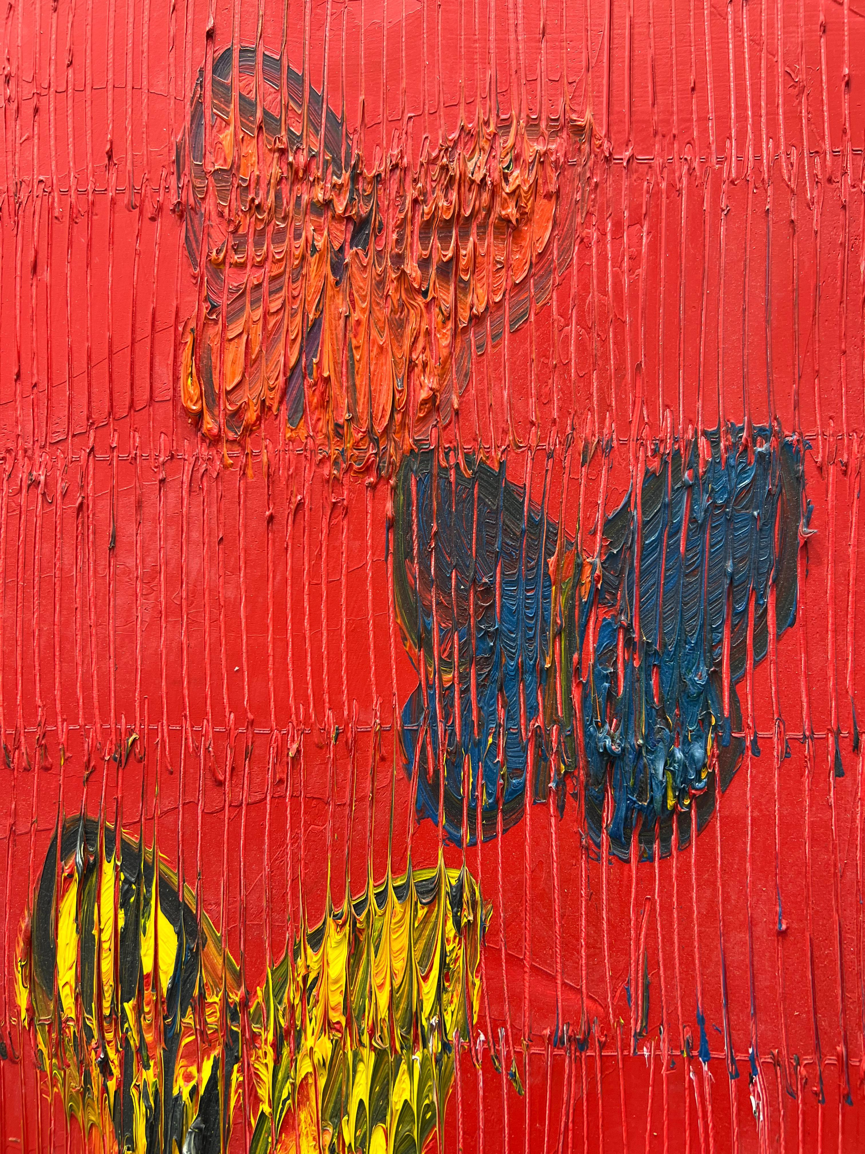 Rover Rojo - Painting Posmoderno de Hunt Slonem