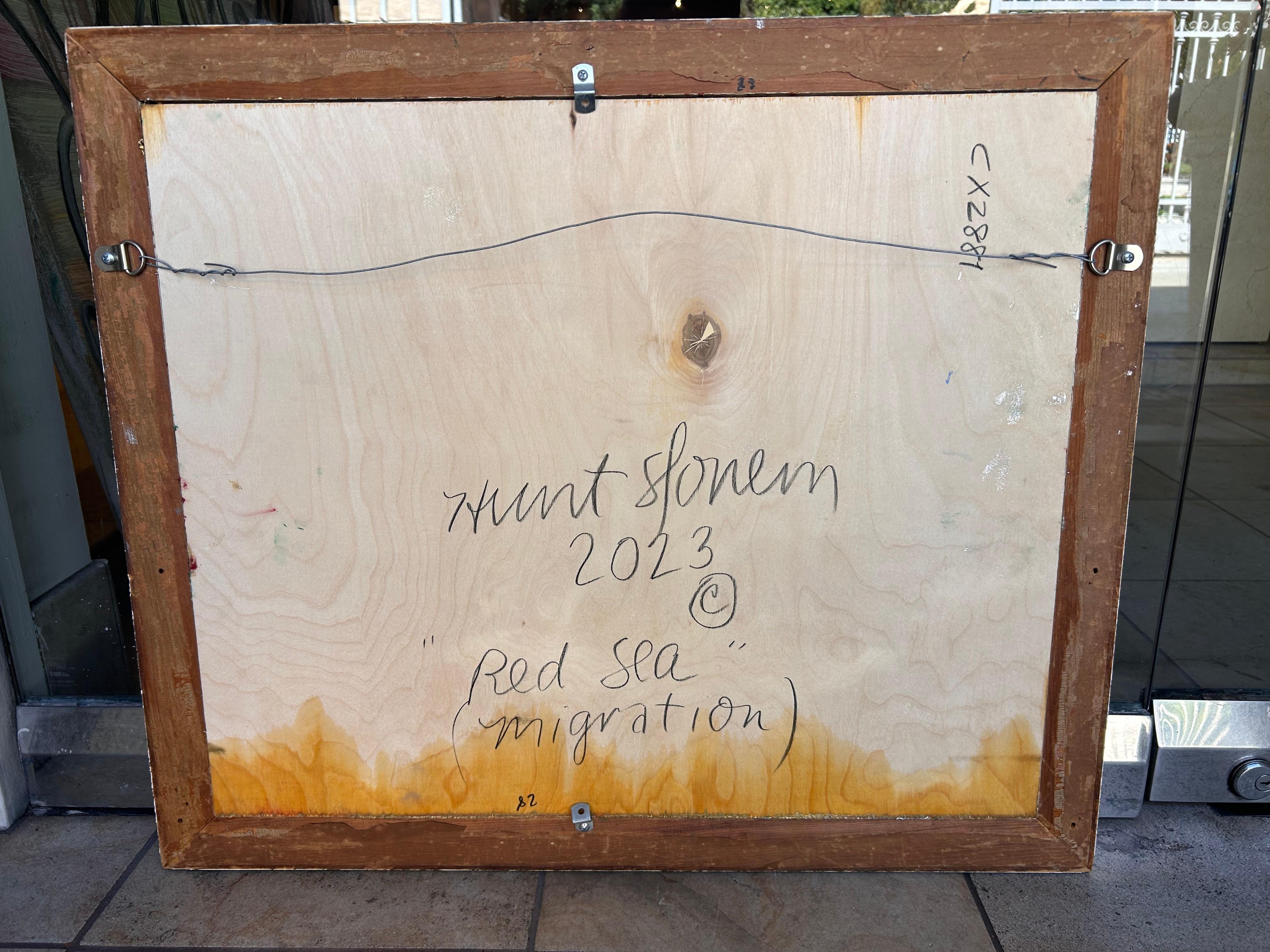 Rotes Meer (Migration) – Painting von Hunt Slonem