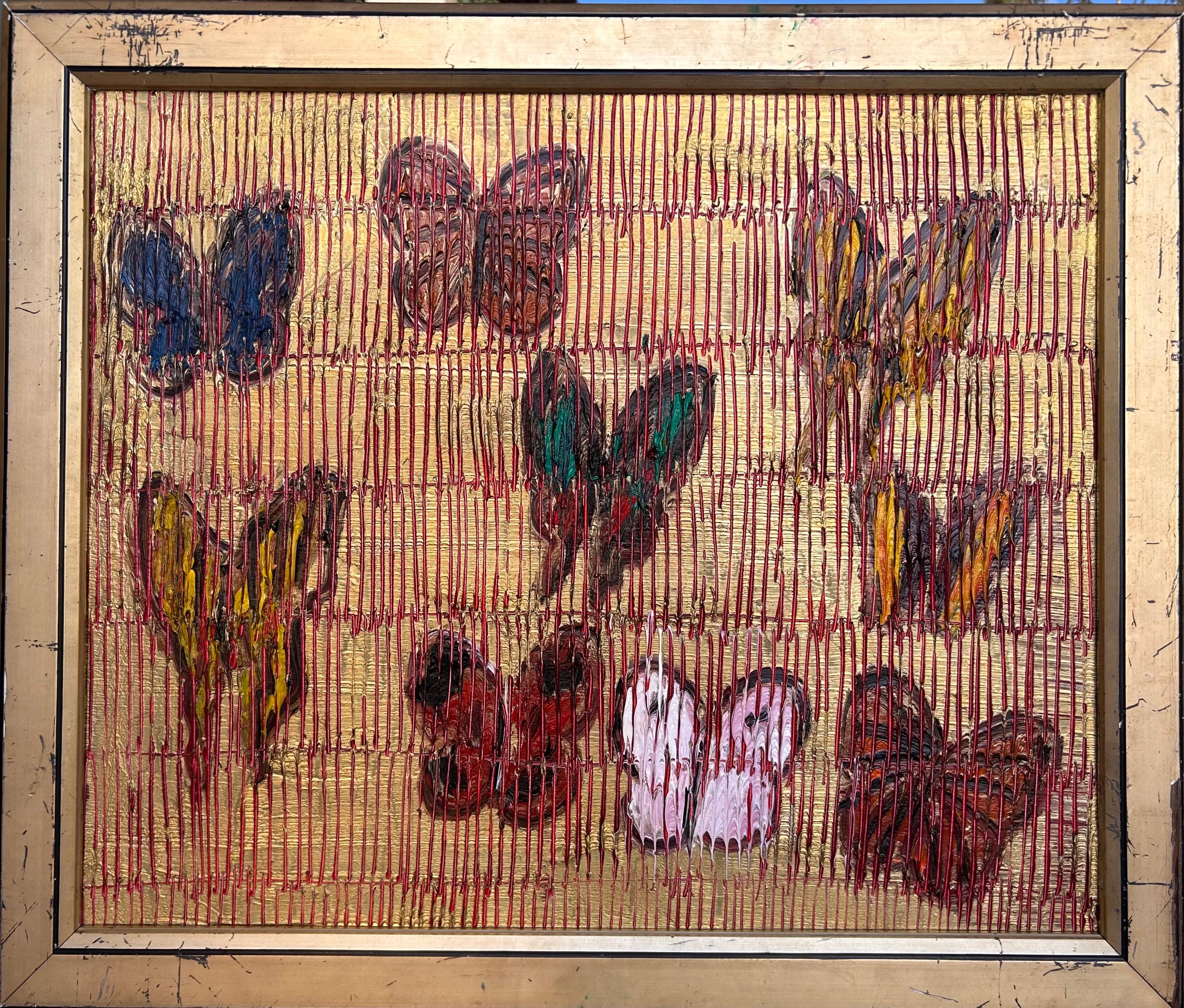 Hunt Slonem Portrait Painting – Rotes Meer (Migration)