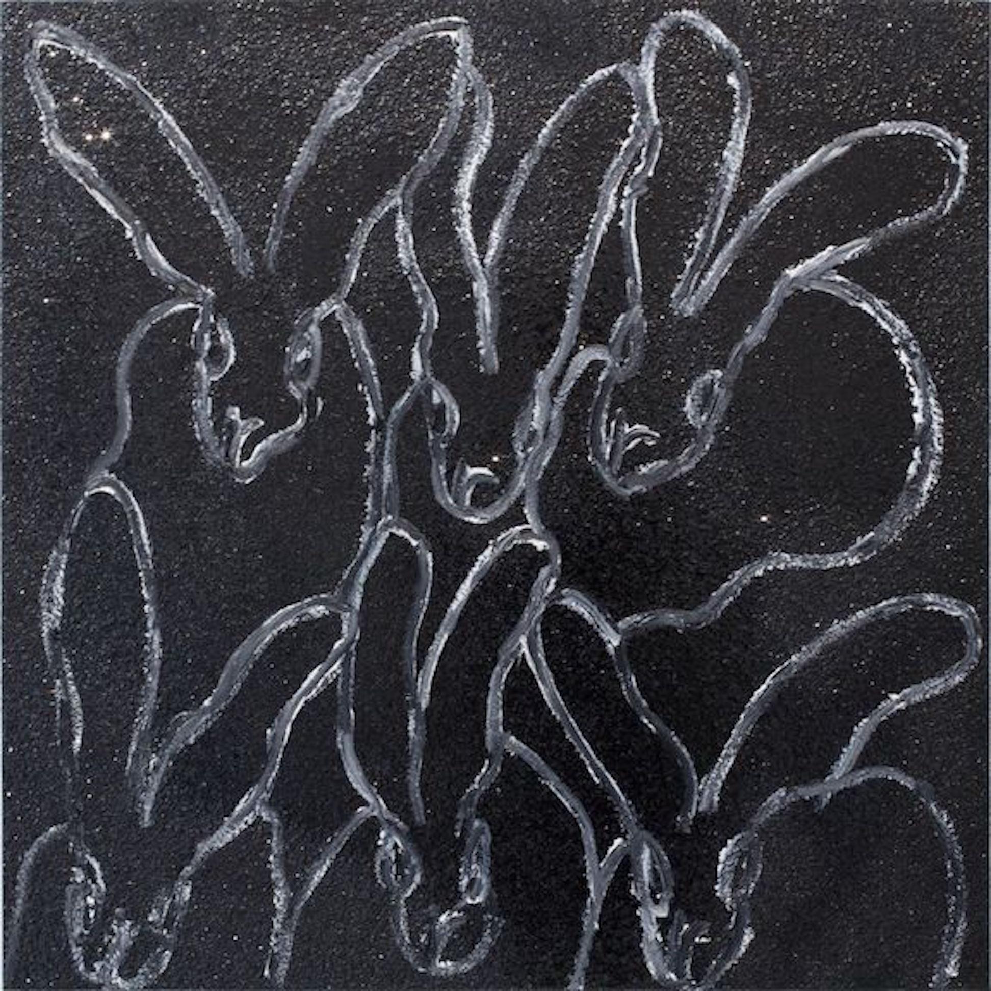 Hunt Slonem Animal Painting - Regine’s Black Diamond (EA00247)