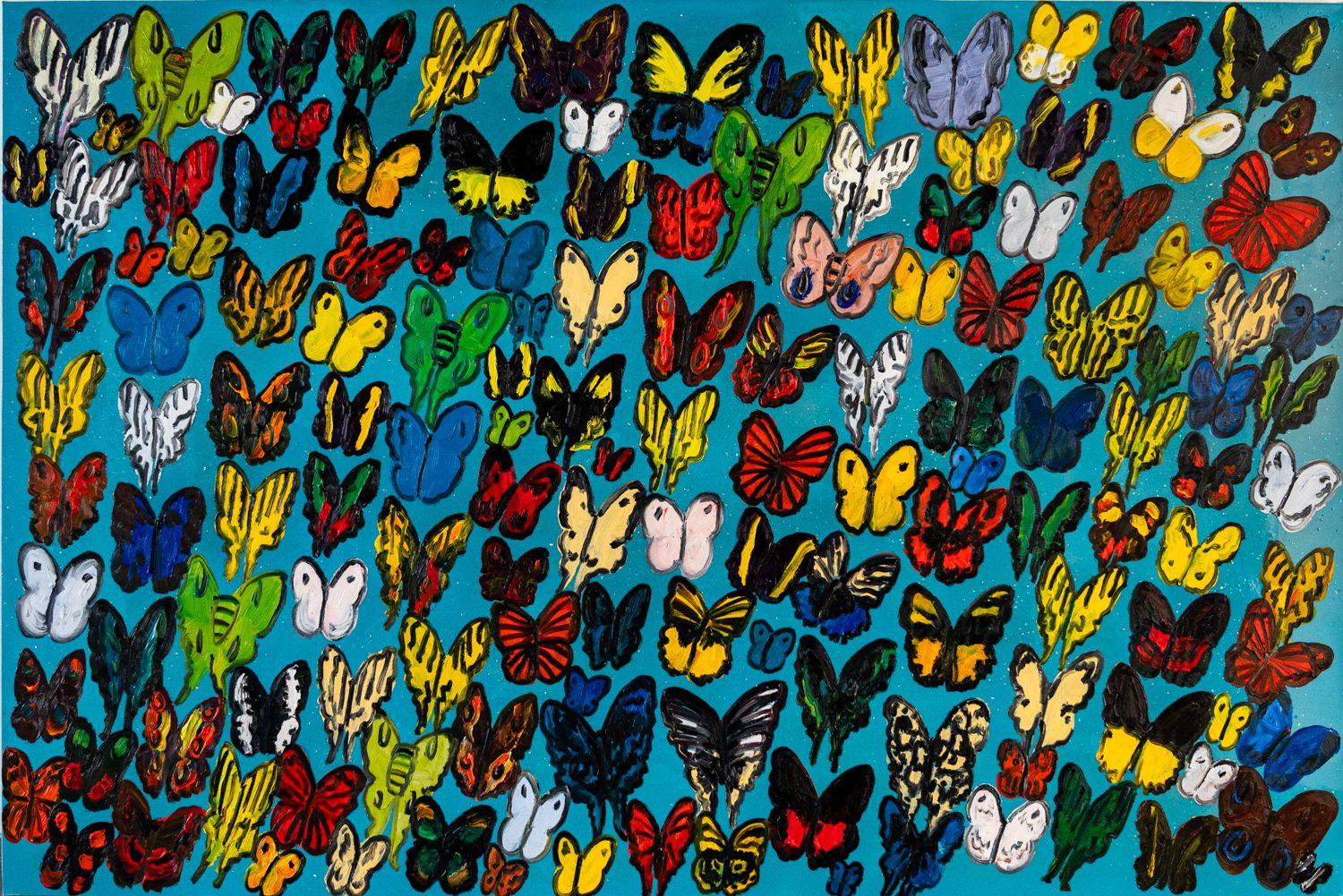 Kunstharz-Flug – Painting von Hunt Slonem
