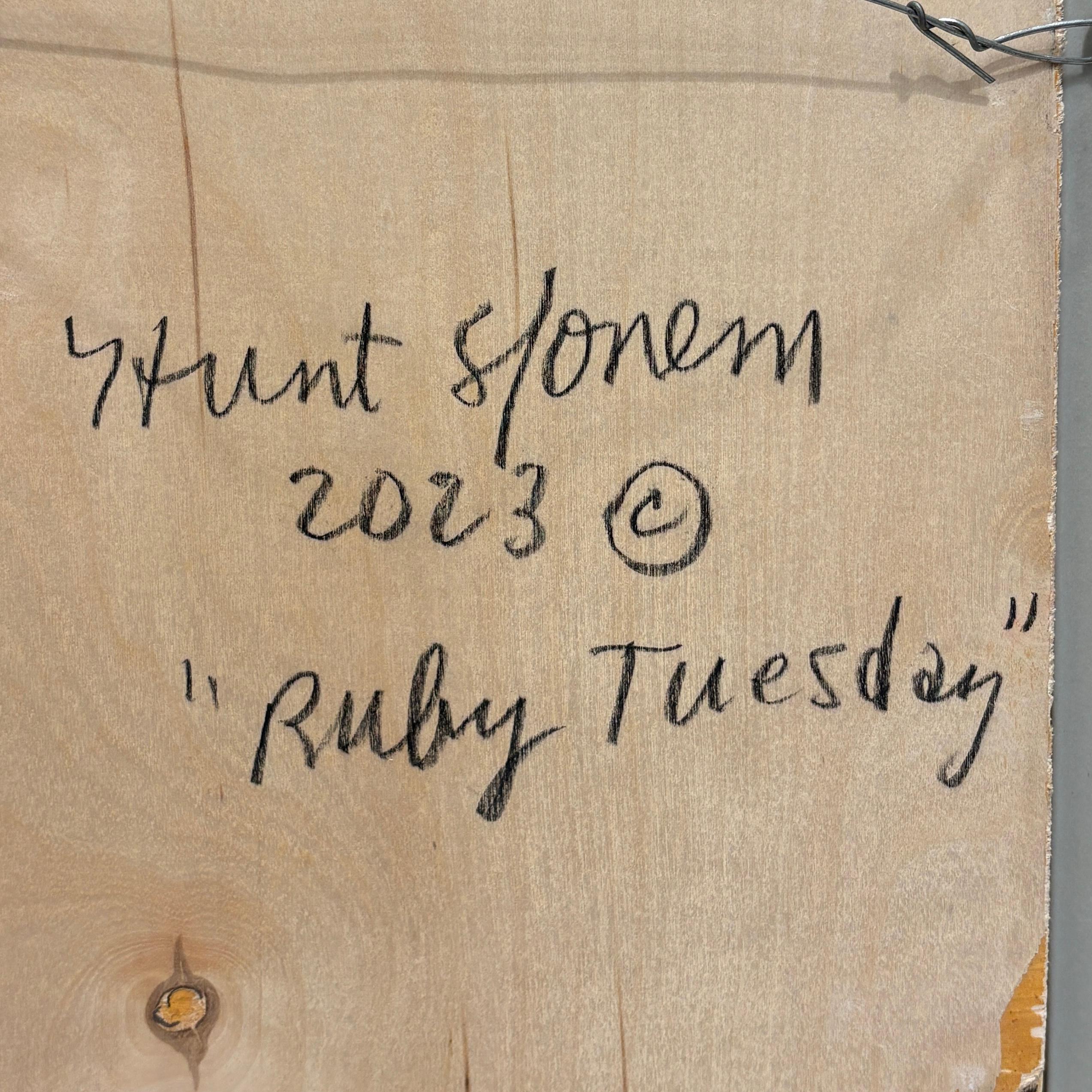 Pittura unica 'Ruby Tuesday 2
