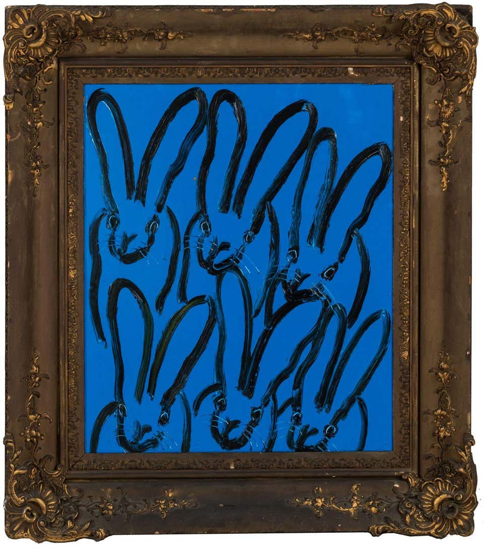 Hunt Slonem Rabbit Hunt Slonem - Silver