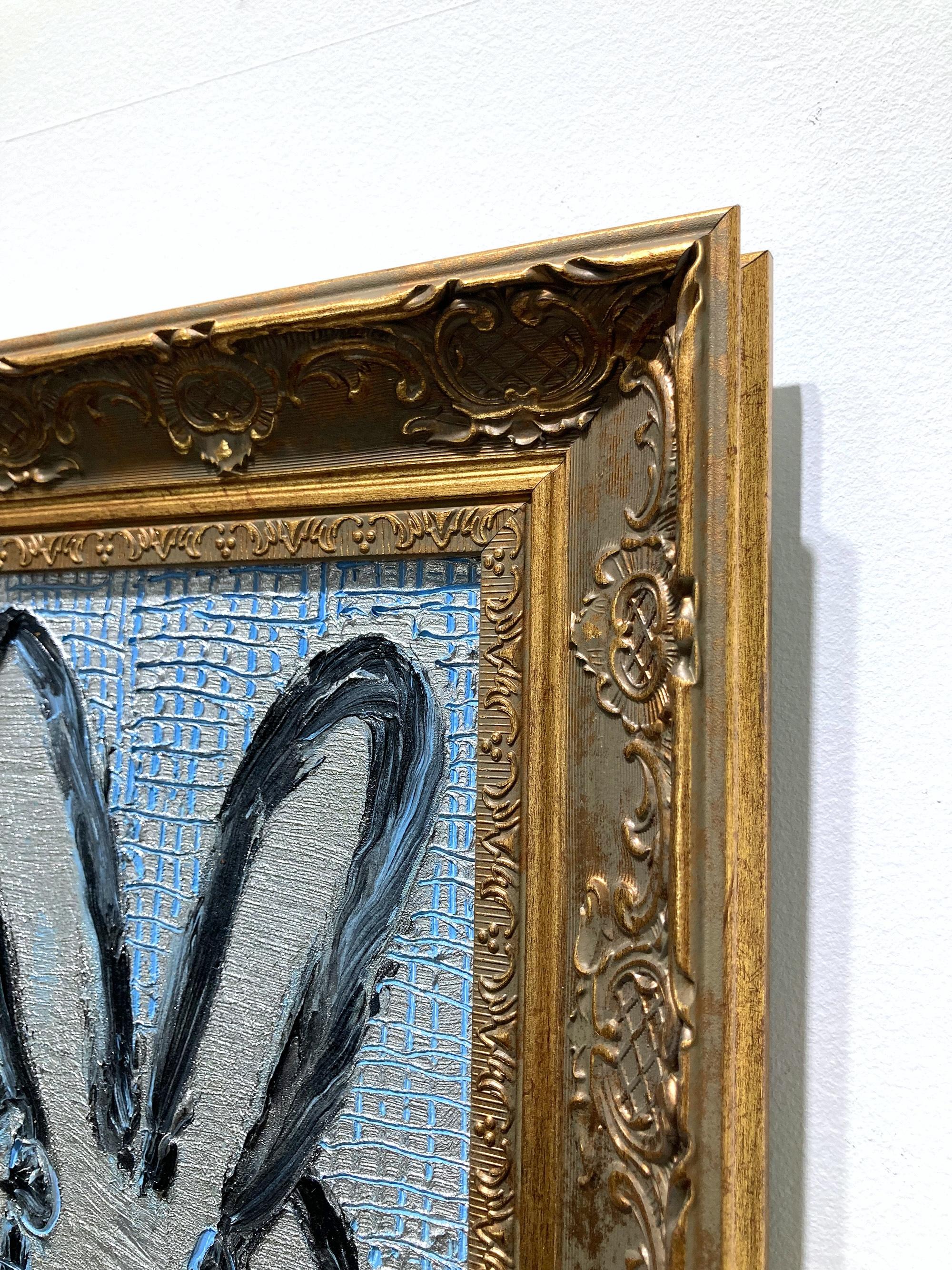 Peinture à l'huile encadrée 