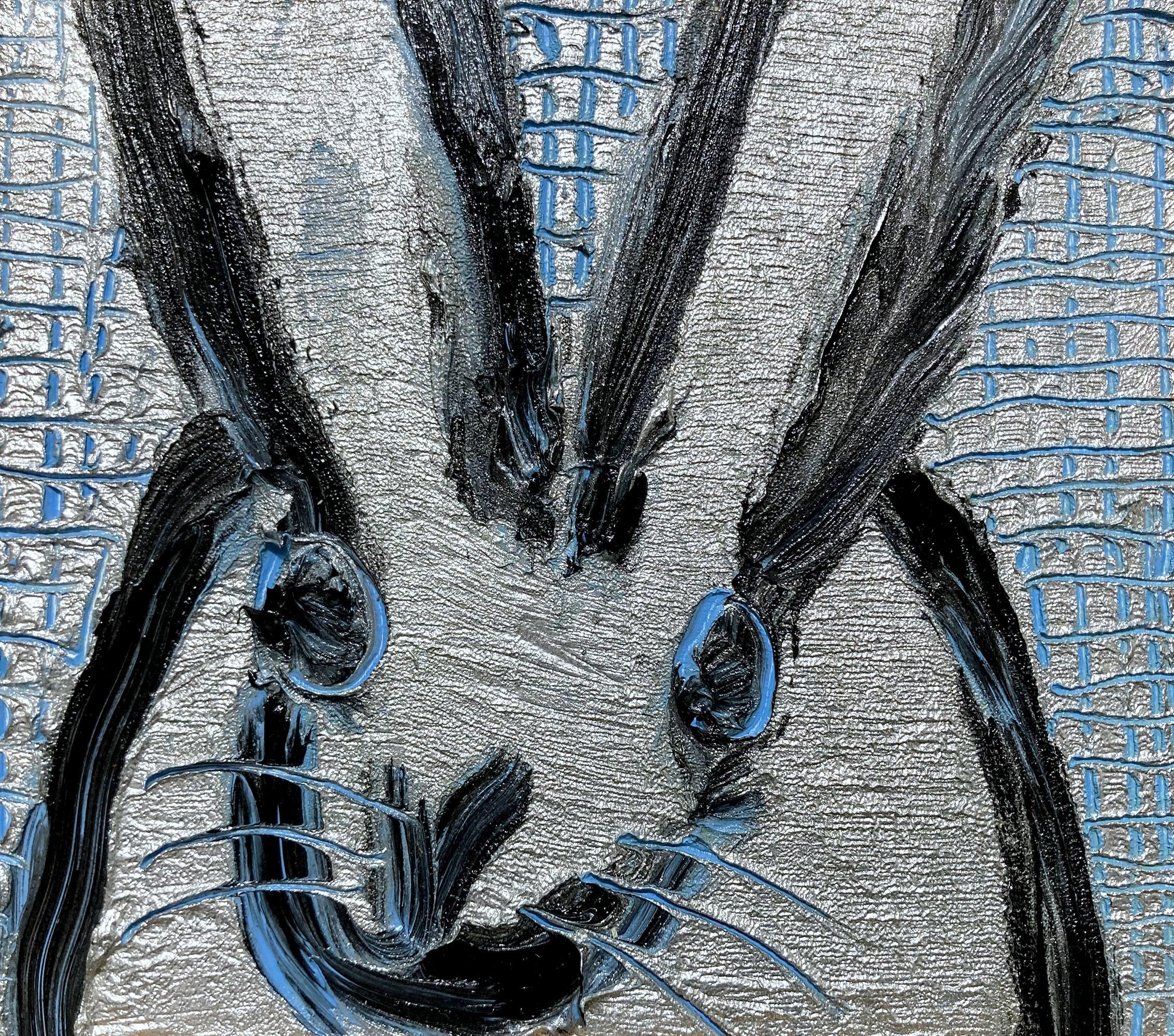 Peinture à l'huile encadrée 