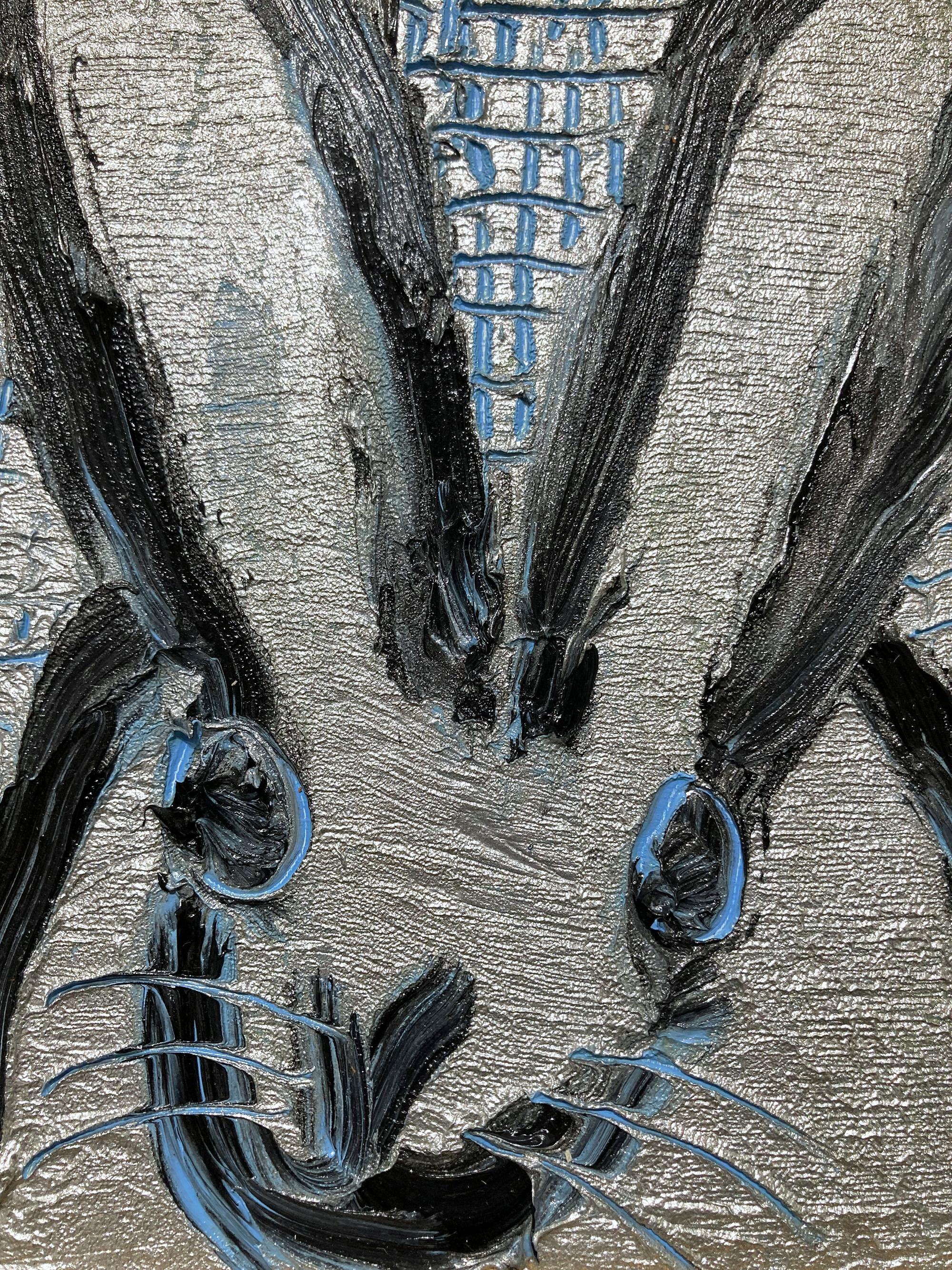 Peinture à l'huile encadrée 