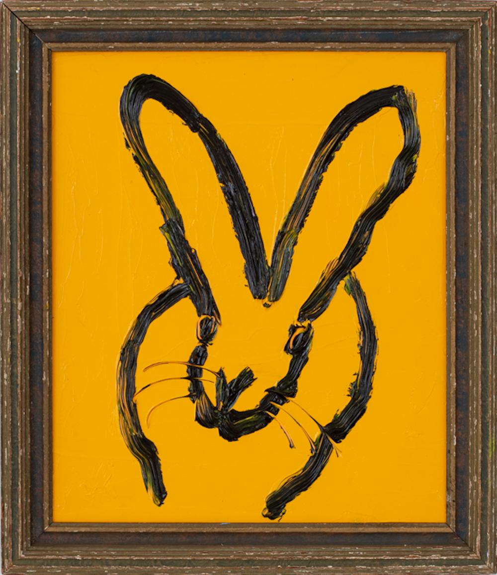 Hunt Slonem Animal Painting - Single Yellow, EA01898