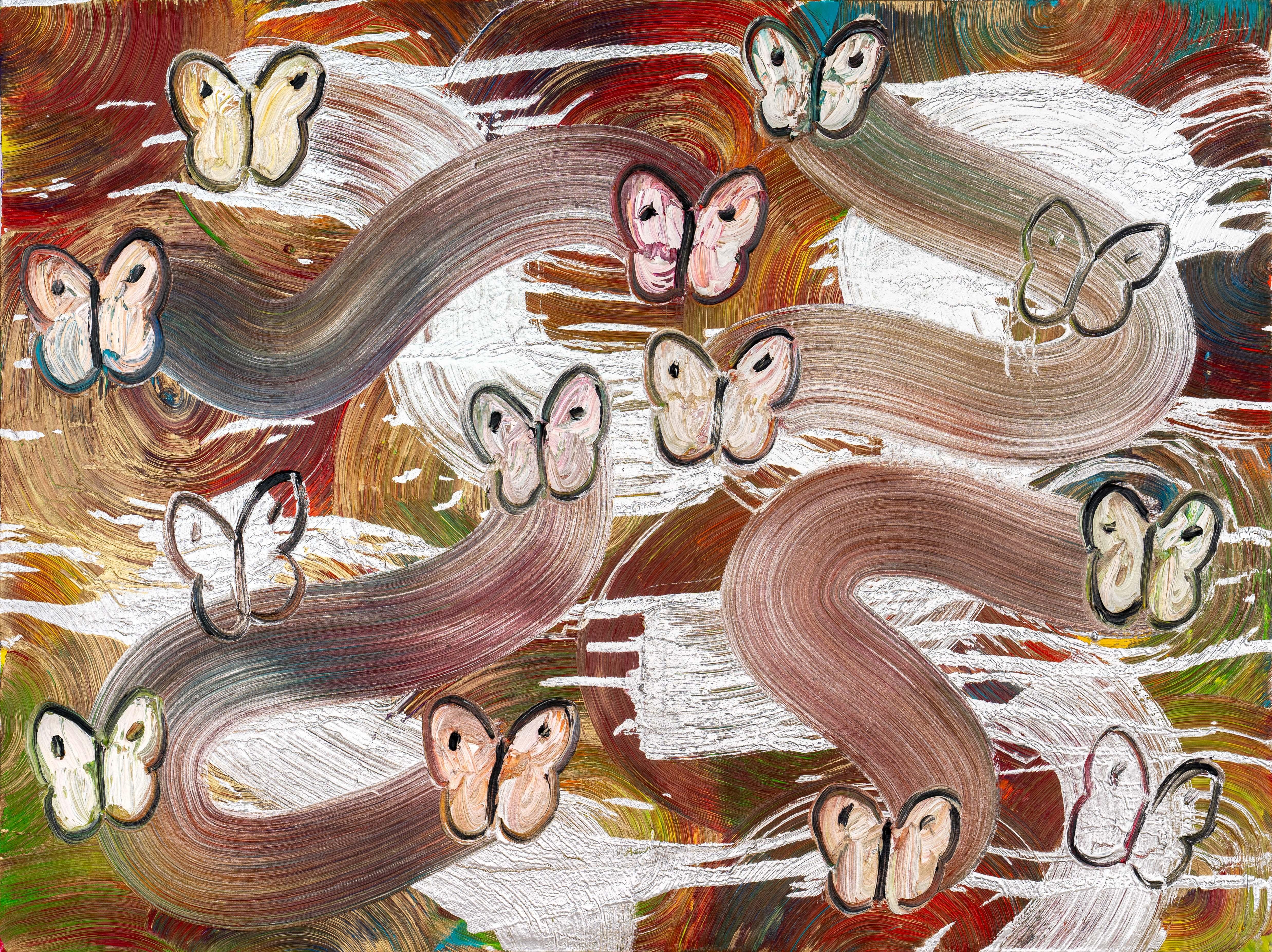 Sky Swoon – Painting von Hunt Slonem