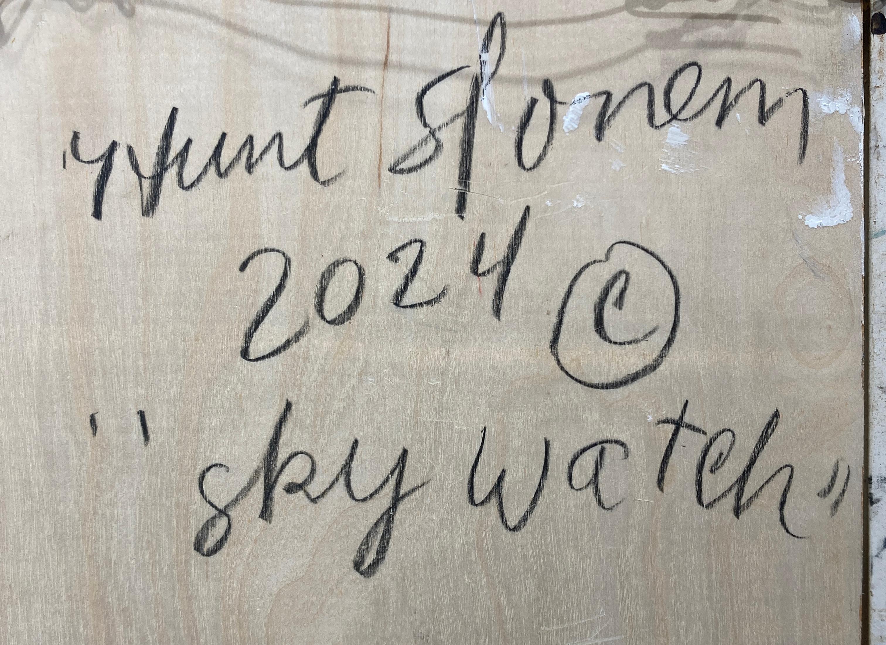 Artist:  Slonem, Hunt
Title:  Sky Watch
Date:  2024
Medium:  Oil & Acrylic w/ Diamond Dust on Wood
Unframed Dimensions:  10