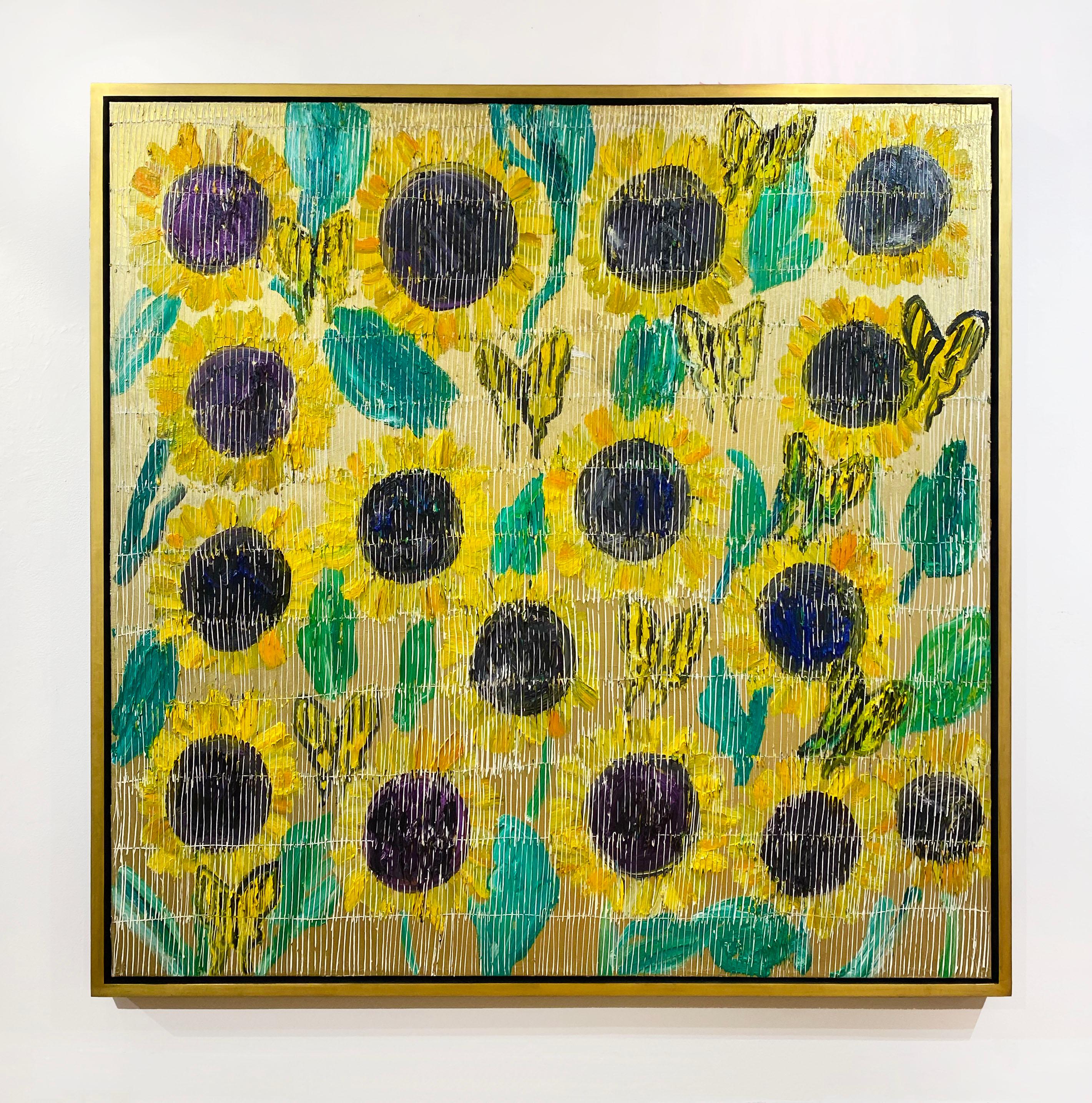 Sun Flowers - Painting by Hunt Slonem