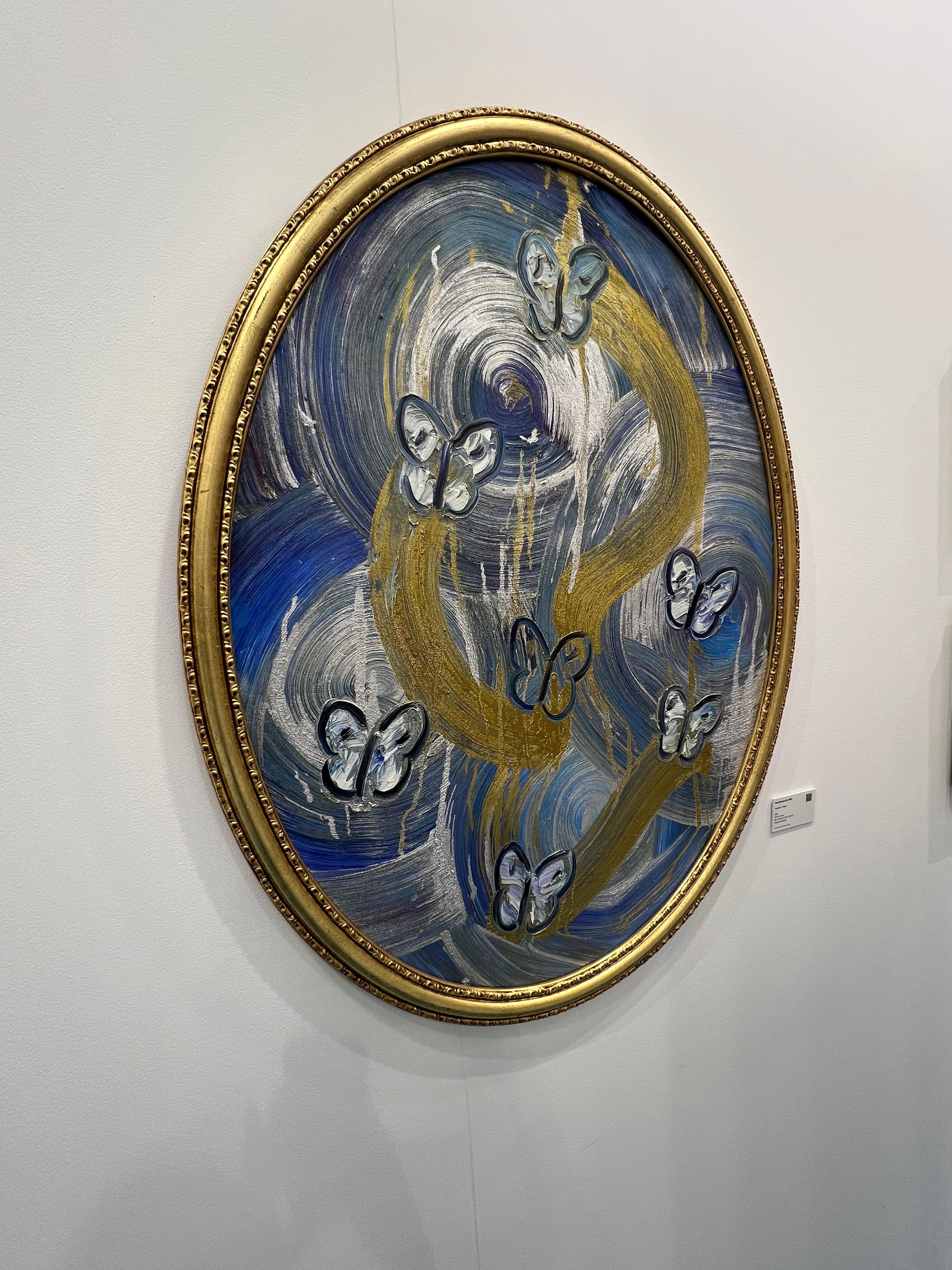 Tandem Totem - Post-Modern Painting by Hunt Slonem