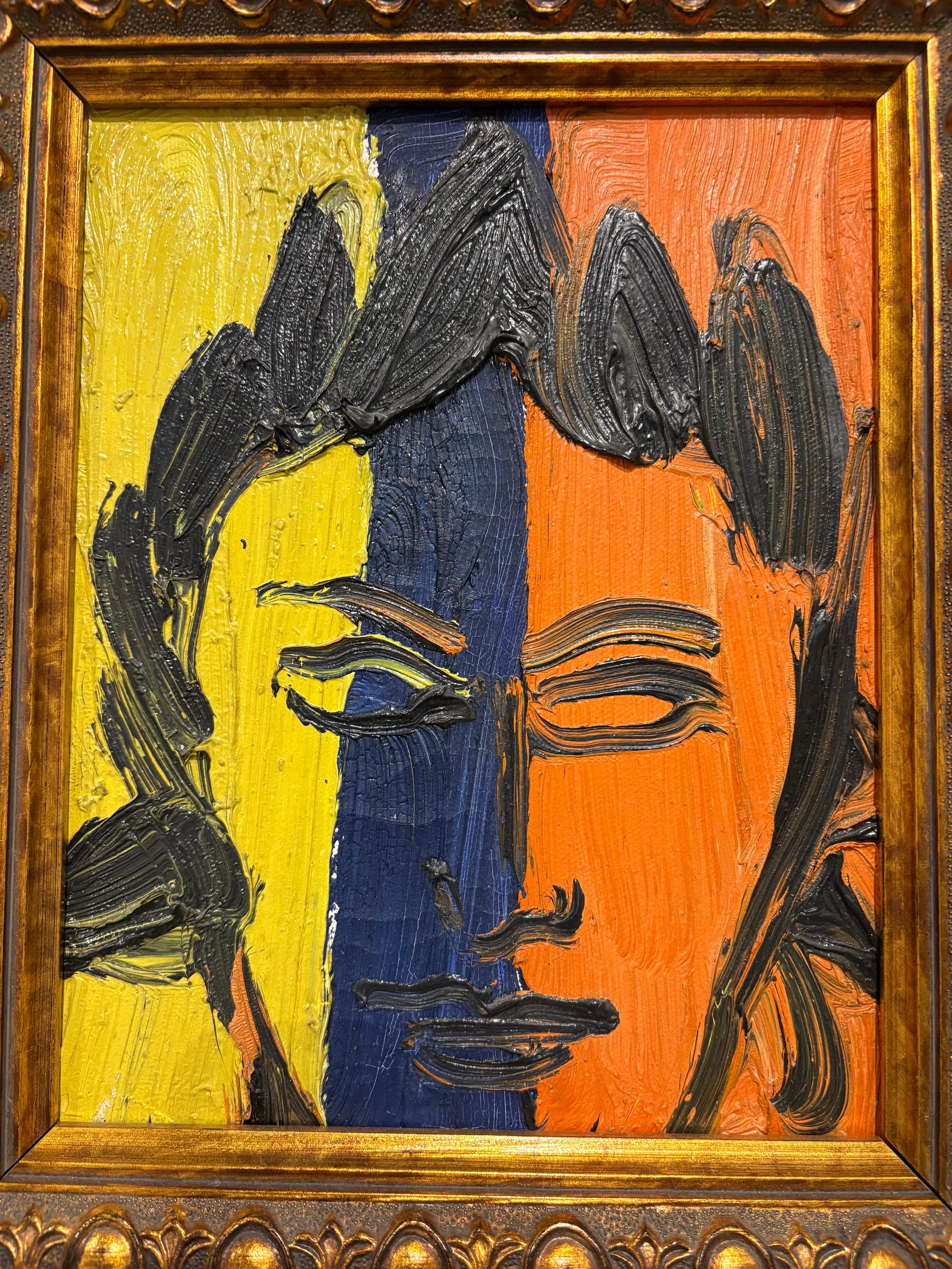 Die Gräfin Xacha (Schwarz), Portrait Painting, von Hunt Slonem