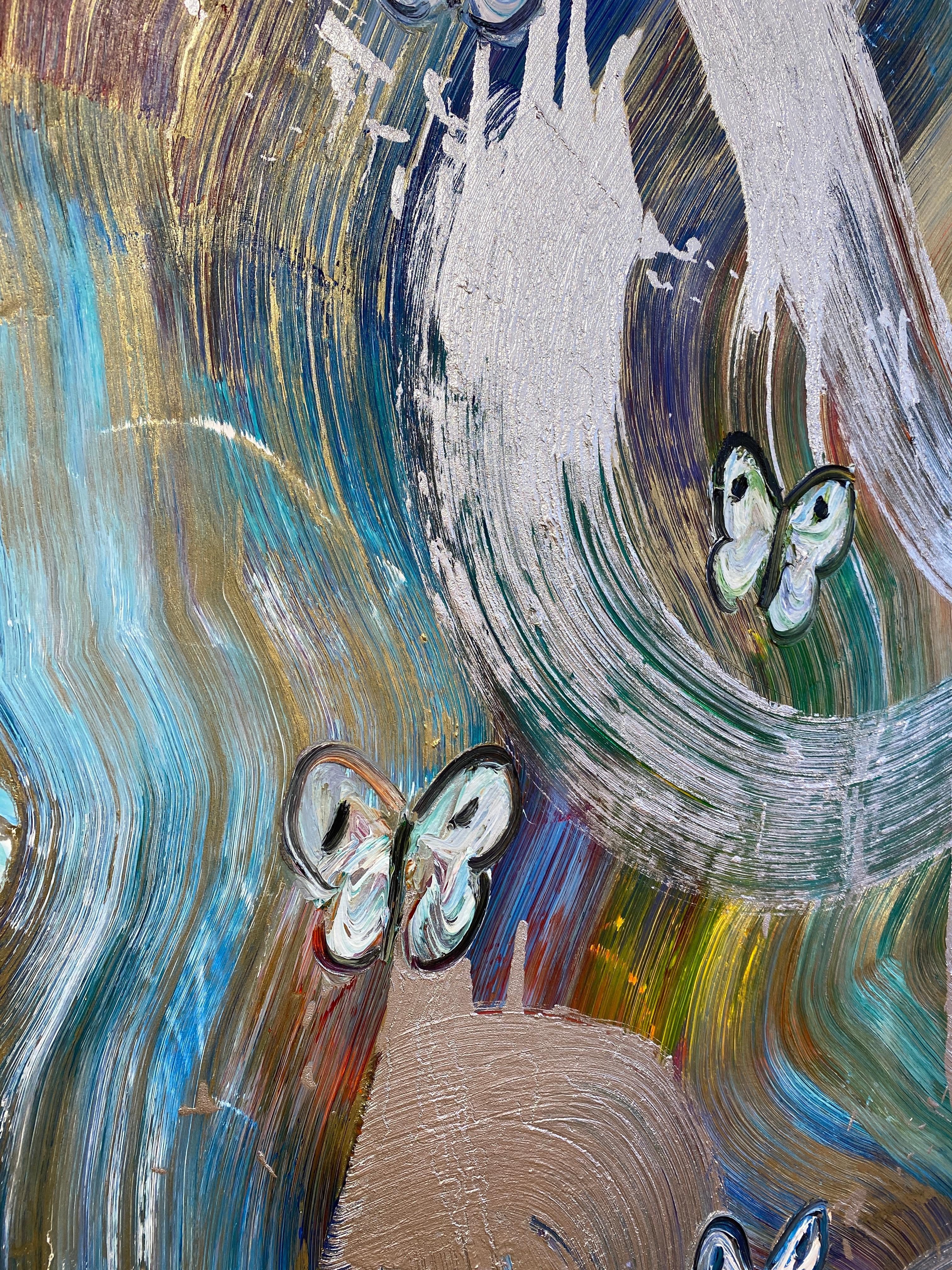 Artist:  Slonem, Hunt
Title:  The Wind
Series:  Butterflies
Date:  2020
Medium:  Oil on canvas
Unframed Dimensions:  60
