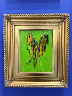 Tiger Swallow Tail, Oil Painting on Wood, Signed, Framed, 10x8 in