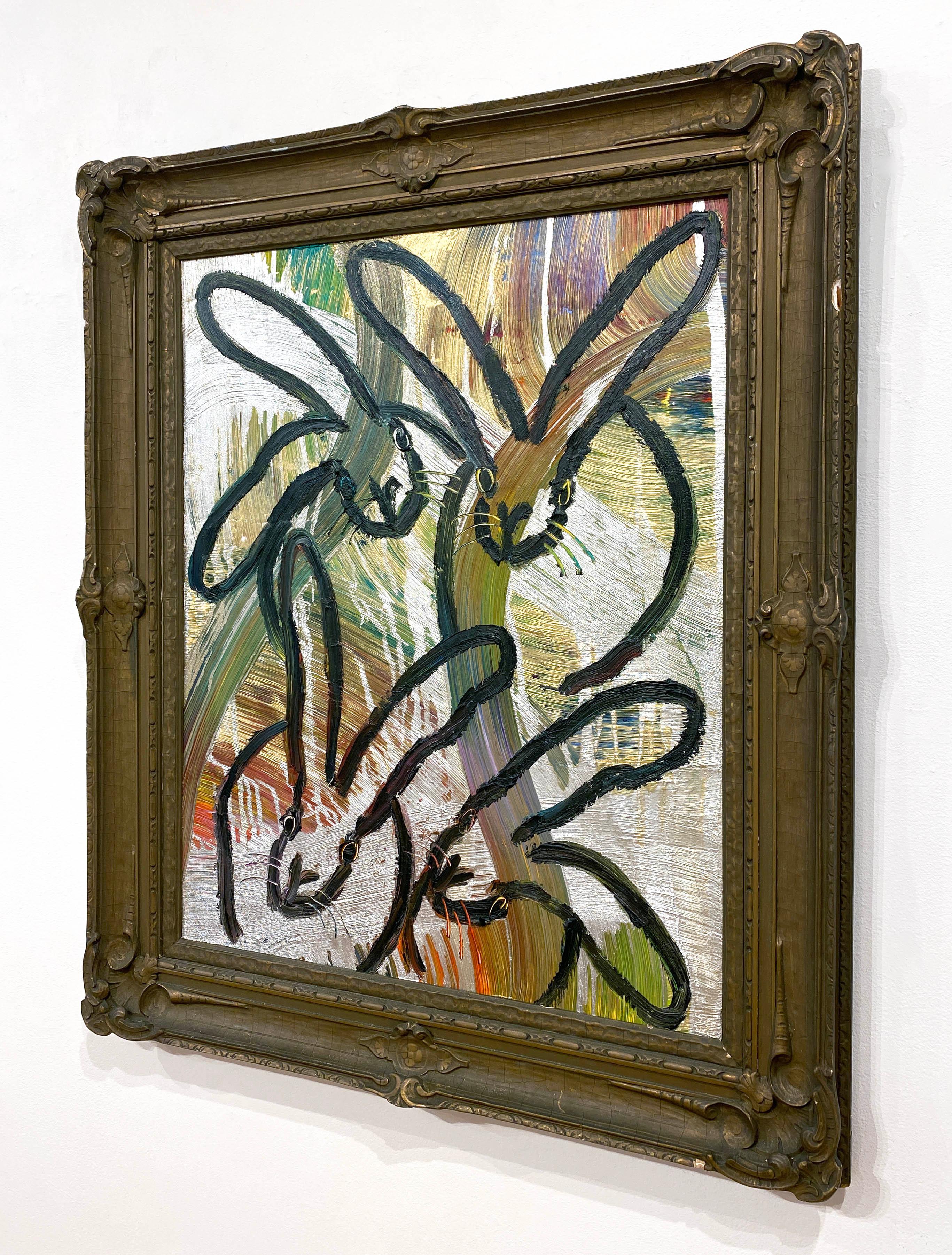 Totem Tribute - Brown Animal Painting by Hunt Slonem