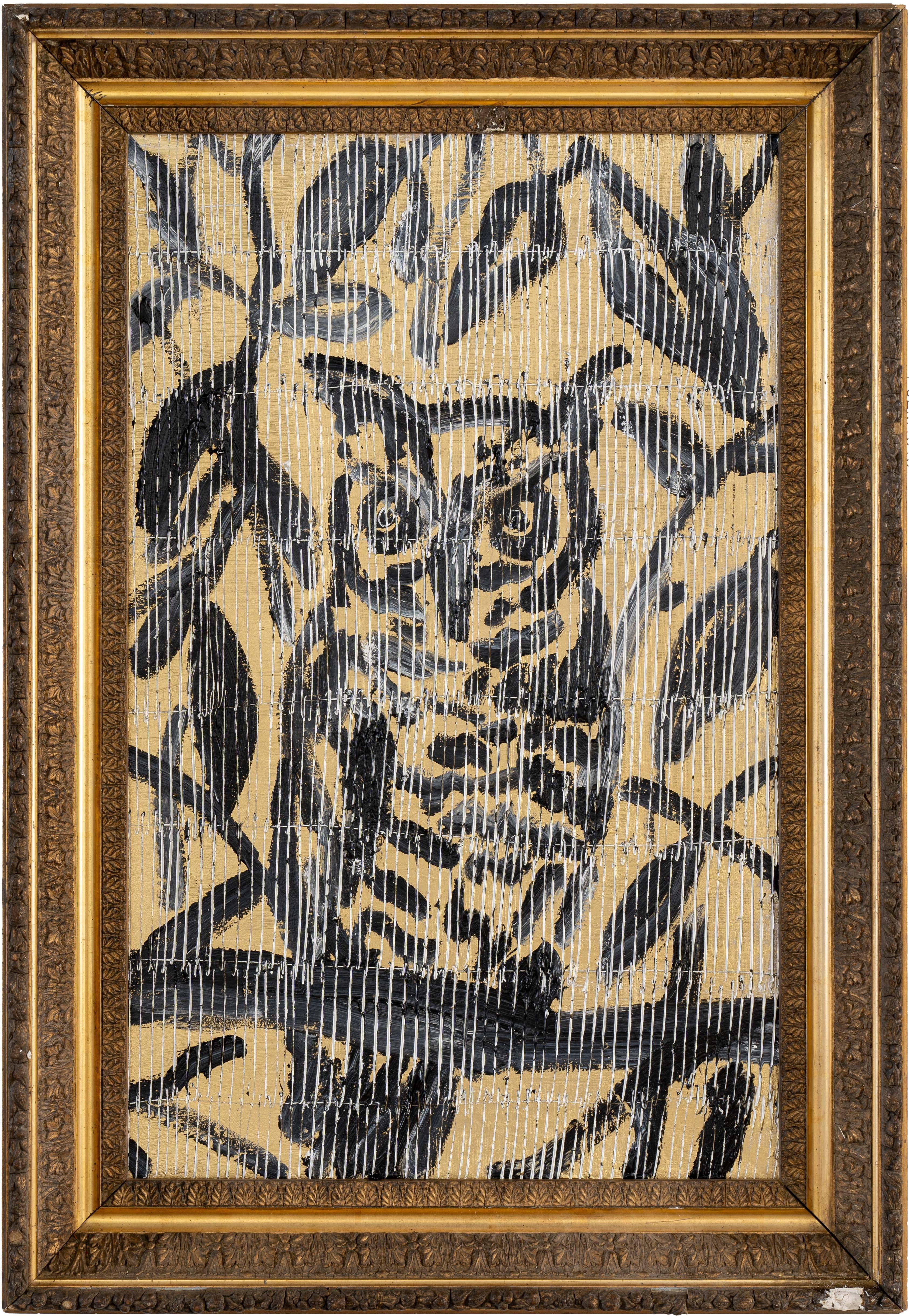 Artist:  Slonem, Hunt
Title:  Trail Mix
Date:  2024
Medium:  Oil on wood
Unframed Dimensions:  27.5" x 17.5"
Framed Dimensions:  33" x 23"
Signature:  Signed verso
Edition:  Unique
