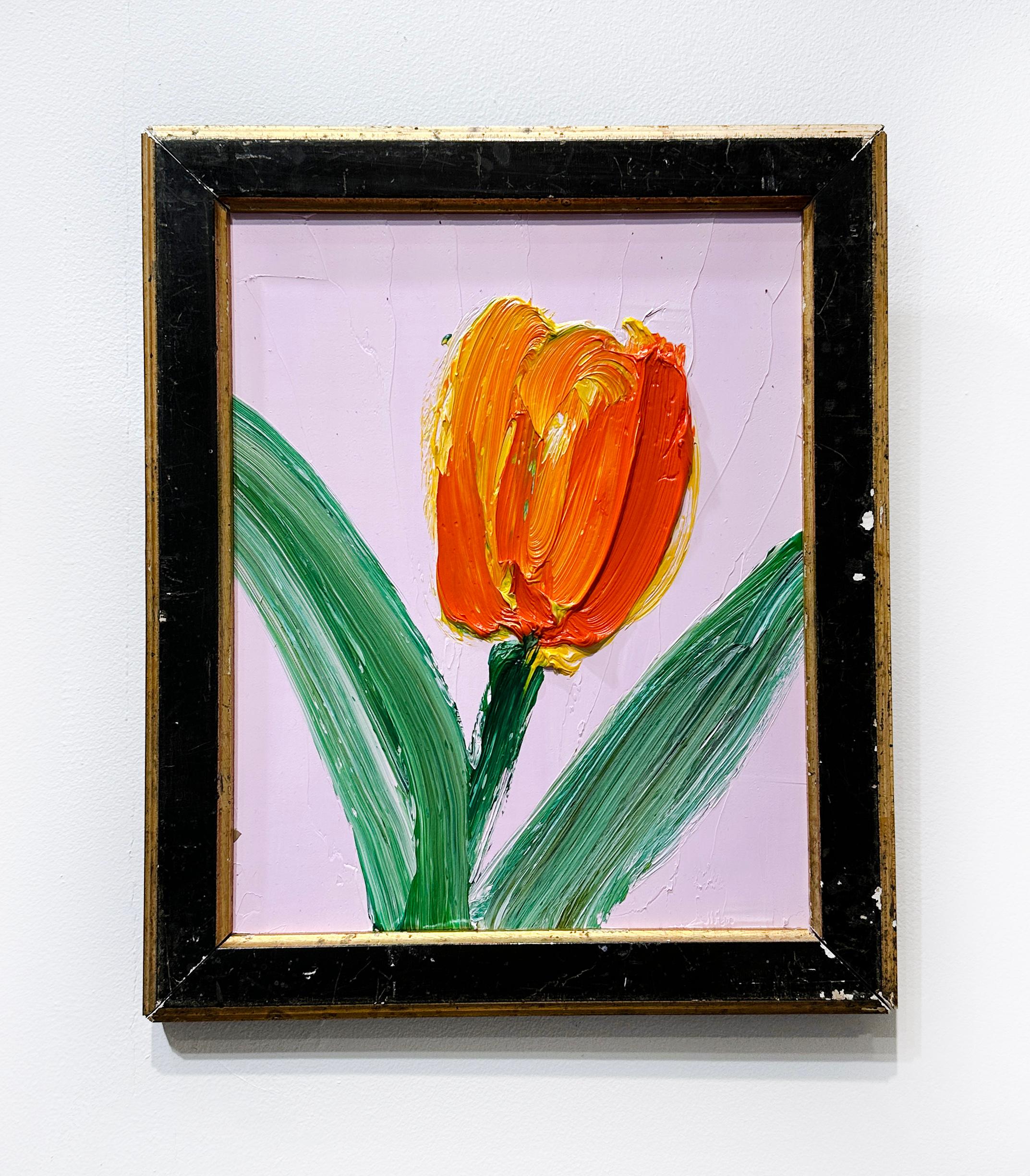 Artist:  Slonem, Hunt
Title: Tulip
Date:  2023
Medium:  Oil on Panel
Unframed Dimensions:  10