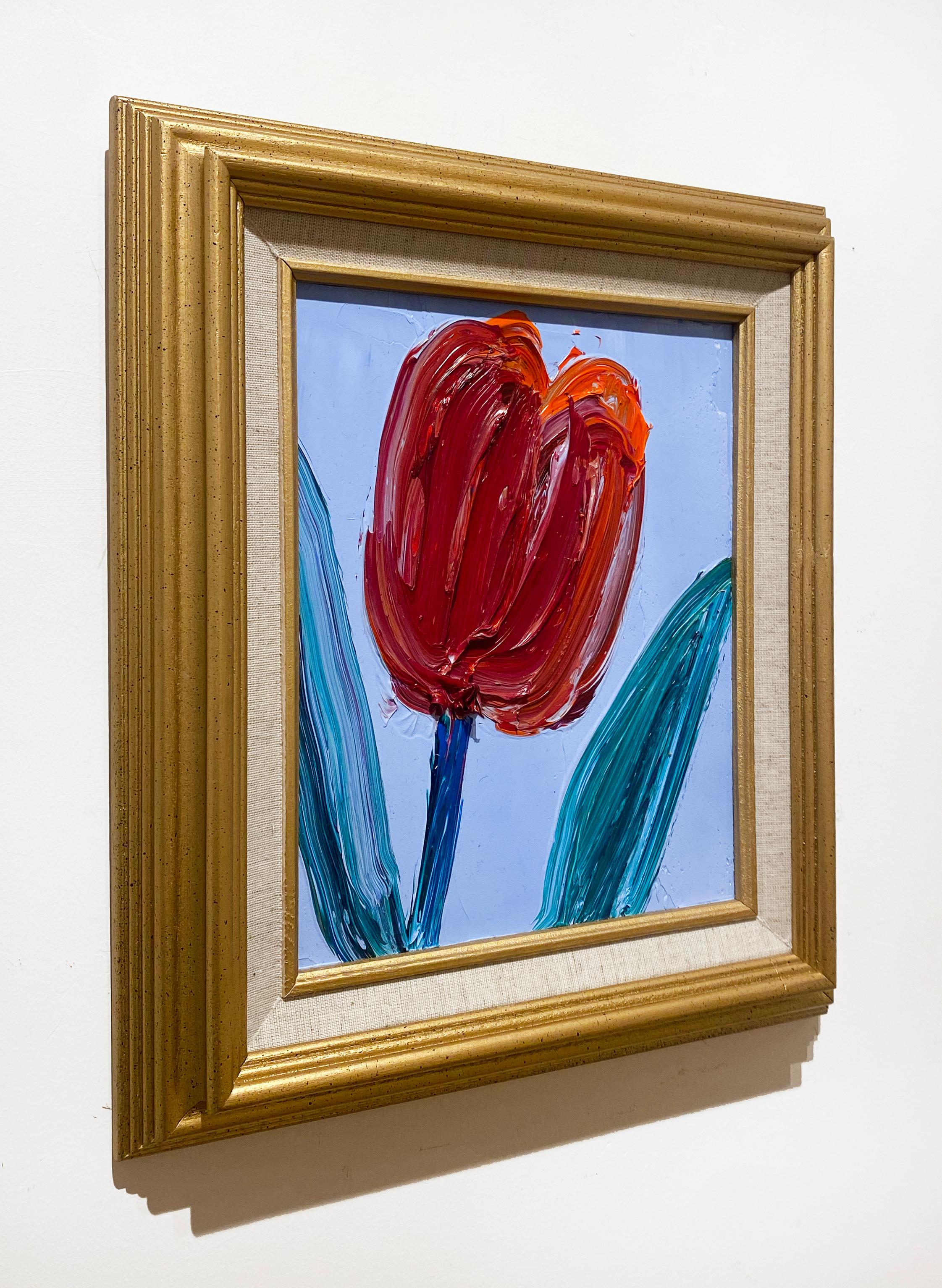 Artist:  Slonem, Hunt
Title:  Tulip Perk
Date:  2023
Medium:  Oil on Wood
Unframed Dimensions:  10