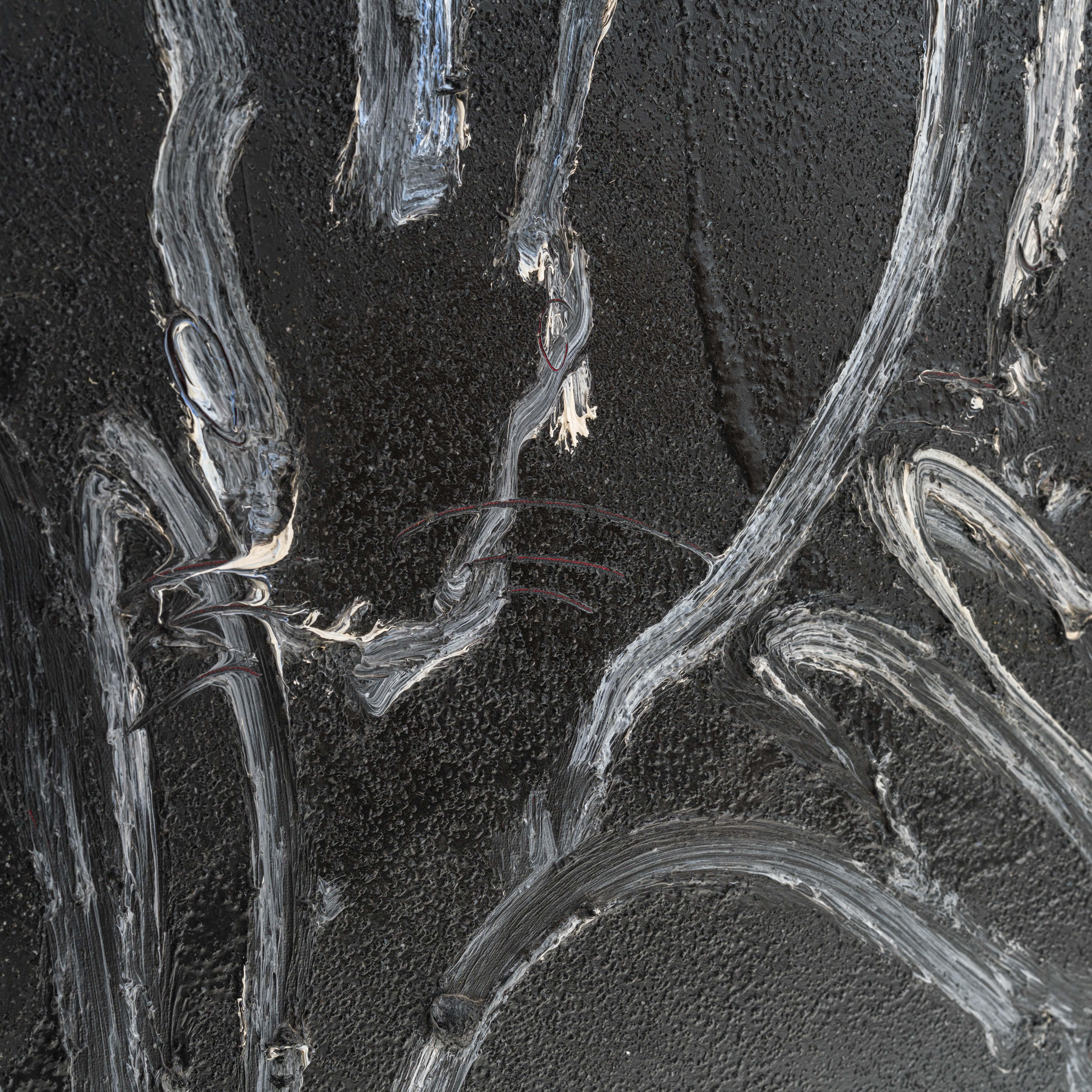 Dämmerung (Schwarz), Abstract Painting, von Hunt Slonem